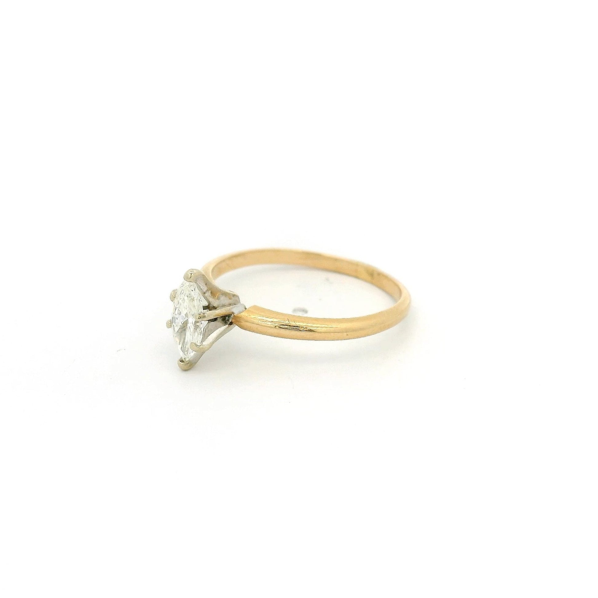 Solitair Marquise Cut Diamond Bridal Ring - Forever Rox Fine Jewelry