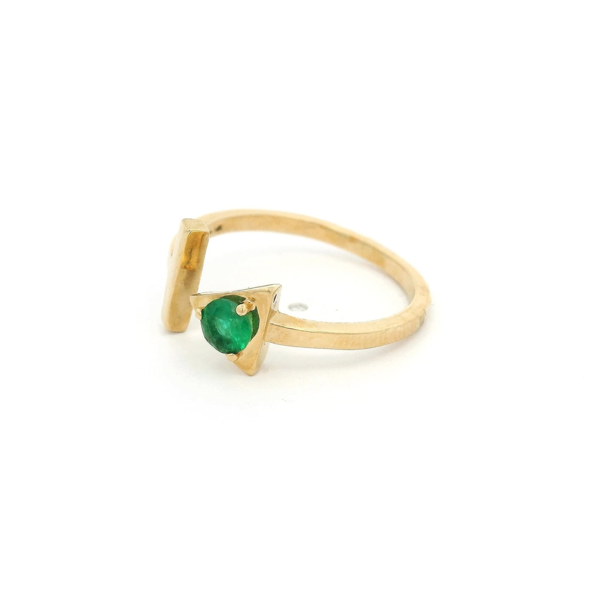 Split Arrow Emerald Ring - Forever Rox