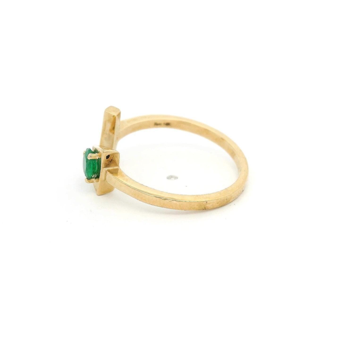 Split Arrow Emerald Ring - Forever Rox