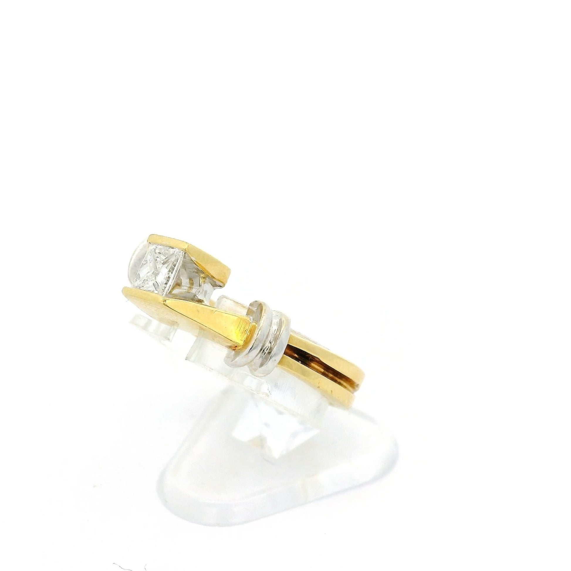 Split Shank Tension Set Princess Cut Diamond Bridal Ring - Forever Rox Fine Jewelry