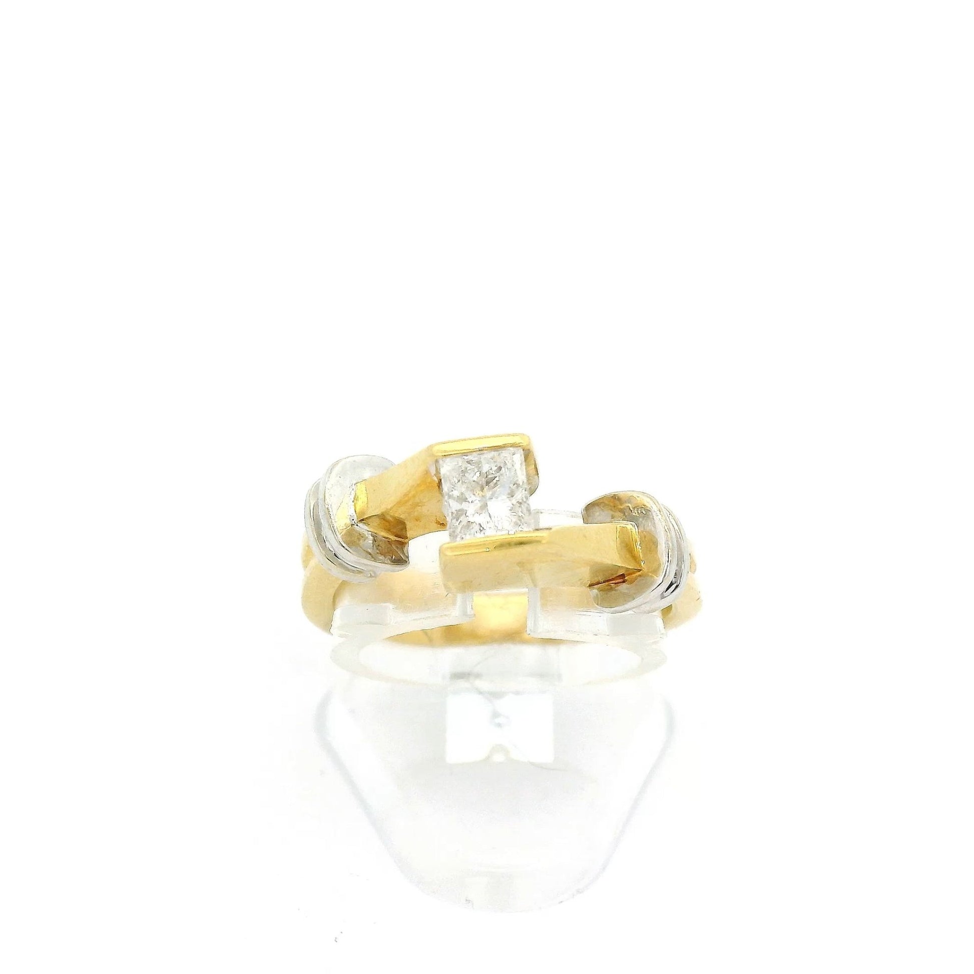 Split Shank Tension Set Princess Cut Diamond Bridal Ring - Forever Rox Fine Jewelry