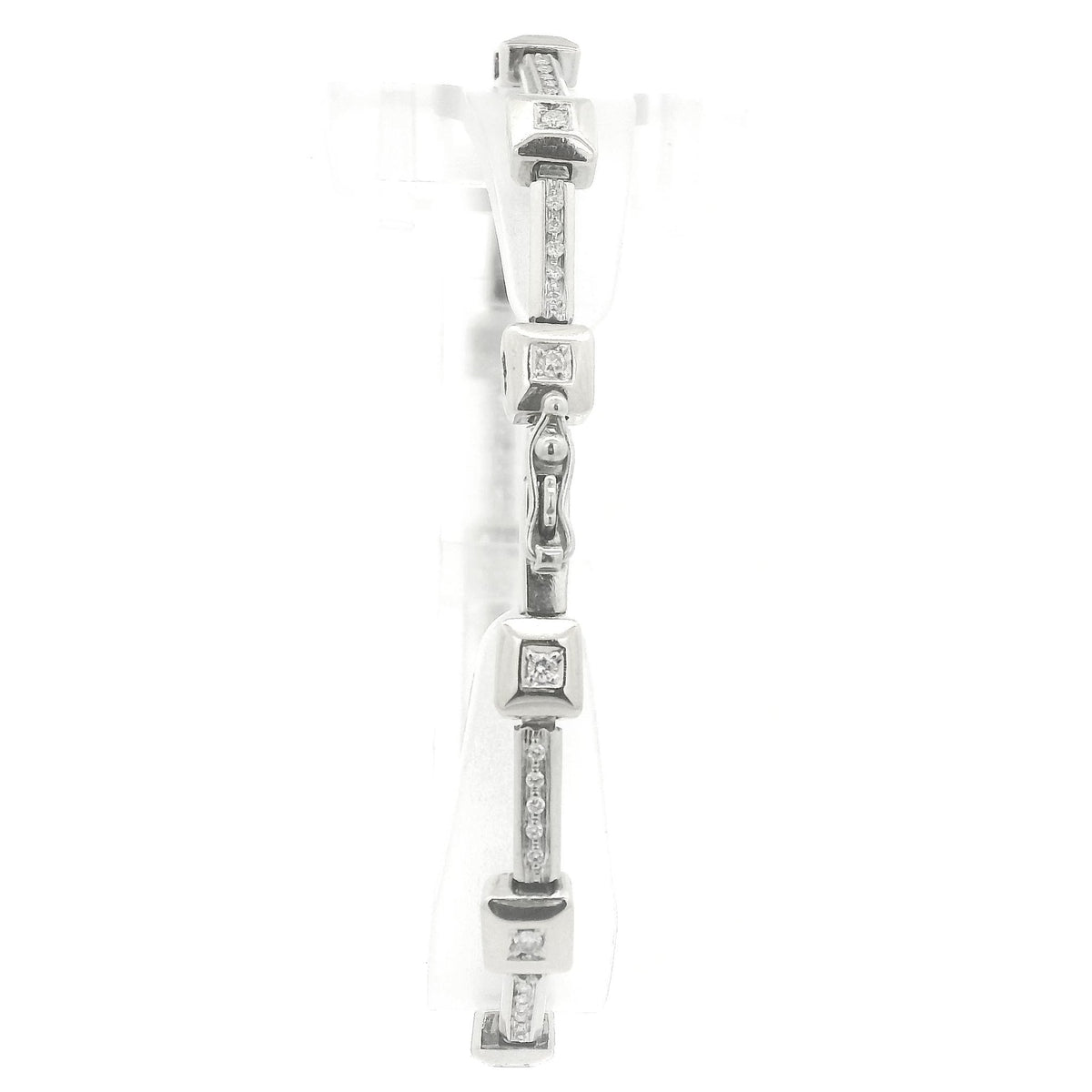 Square Bezel & Channel Set 1.50ctw Diamond Tennis Bracelet - Forever Rox Fine Jewelry