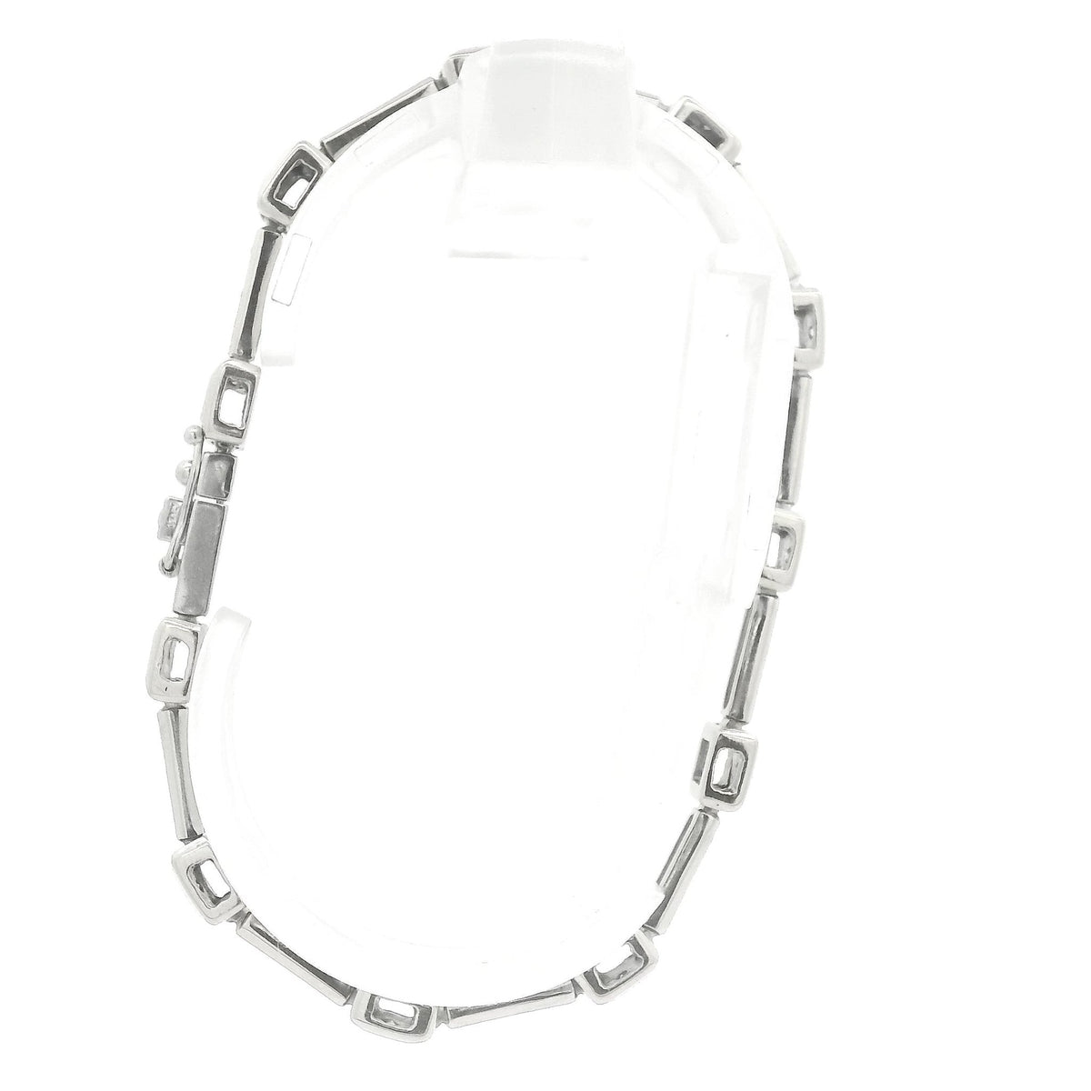 Square Bezel & Channel Set 1.50ctw Diamond Tennis Bracelet - Forever Rox Fine Jewelry