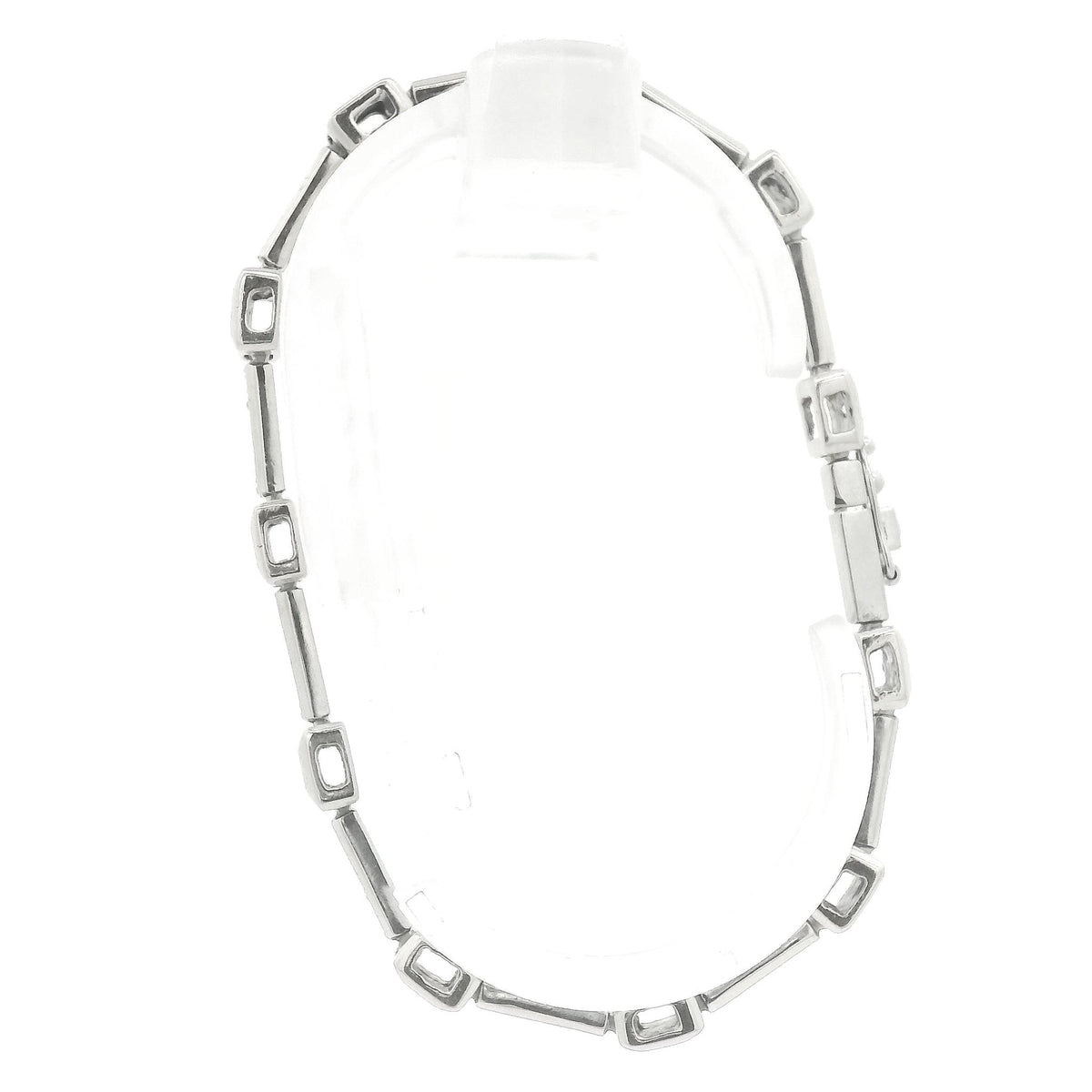 Square Bezel & Channel Set 1.50ctw Diamond Tennis Bracelet - Forever Rox Fine Jewelry