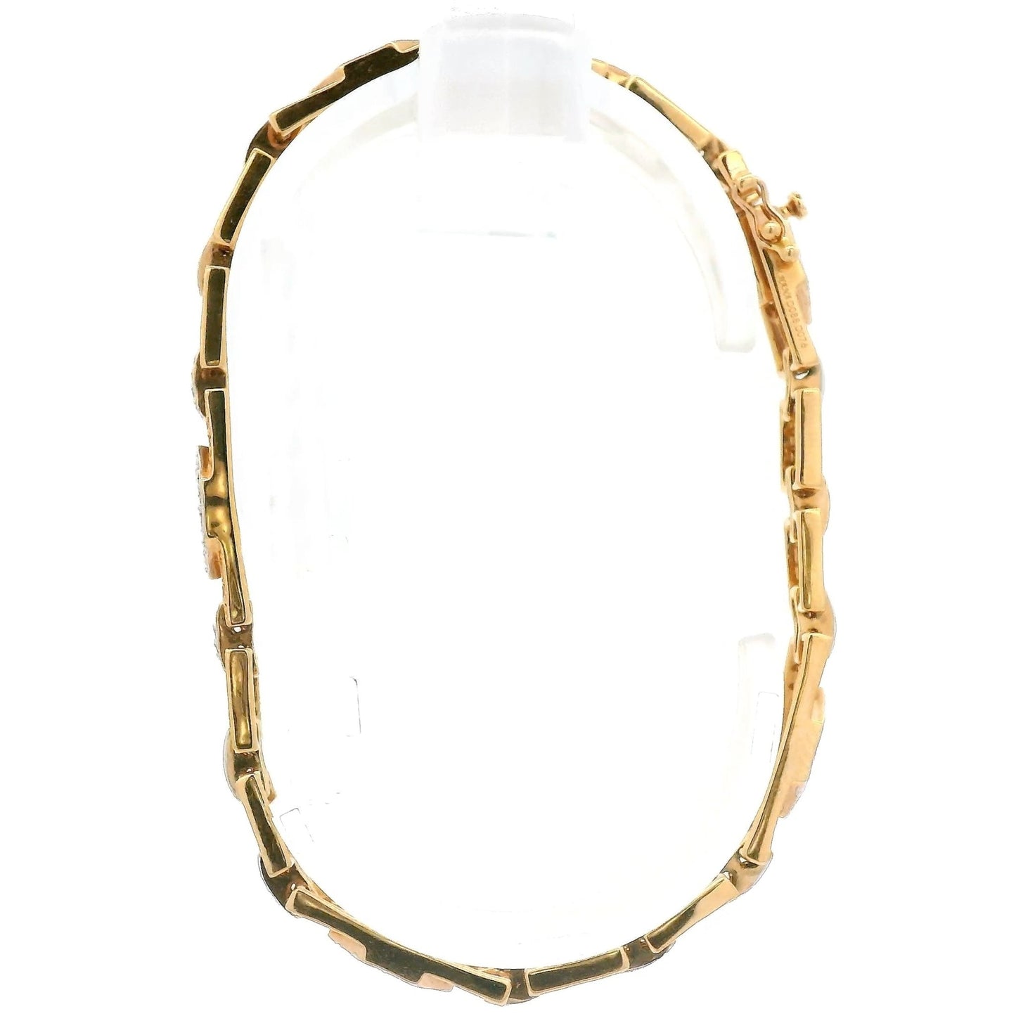 Square & Hexagon Shape Diamond Bracelet - Forever Rox