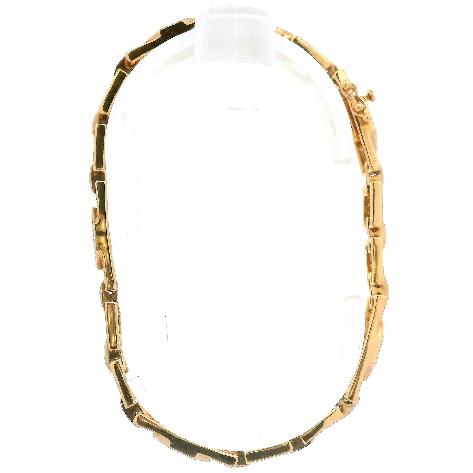 Square & Hexagon Shape Diamond Bracelet - Forever Rox