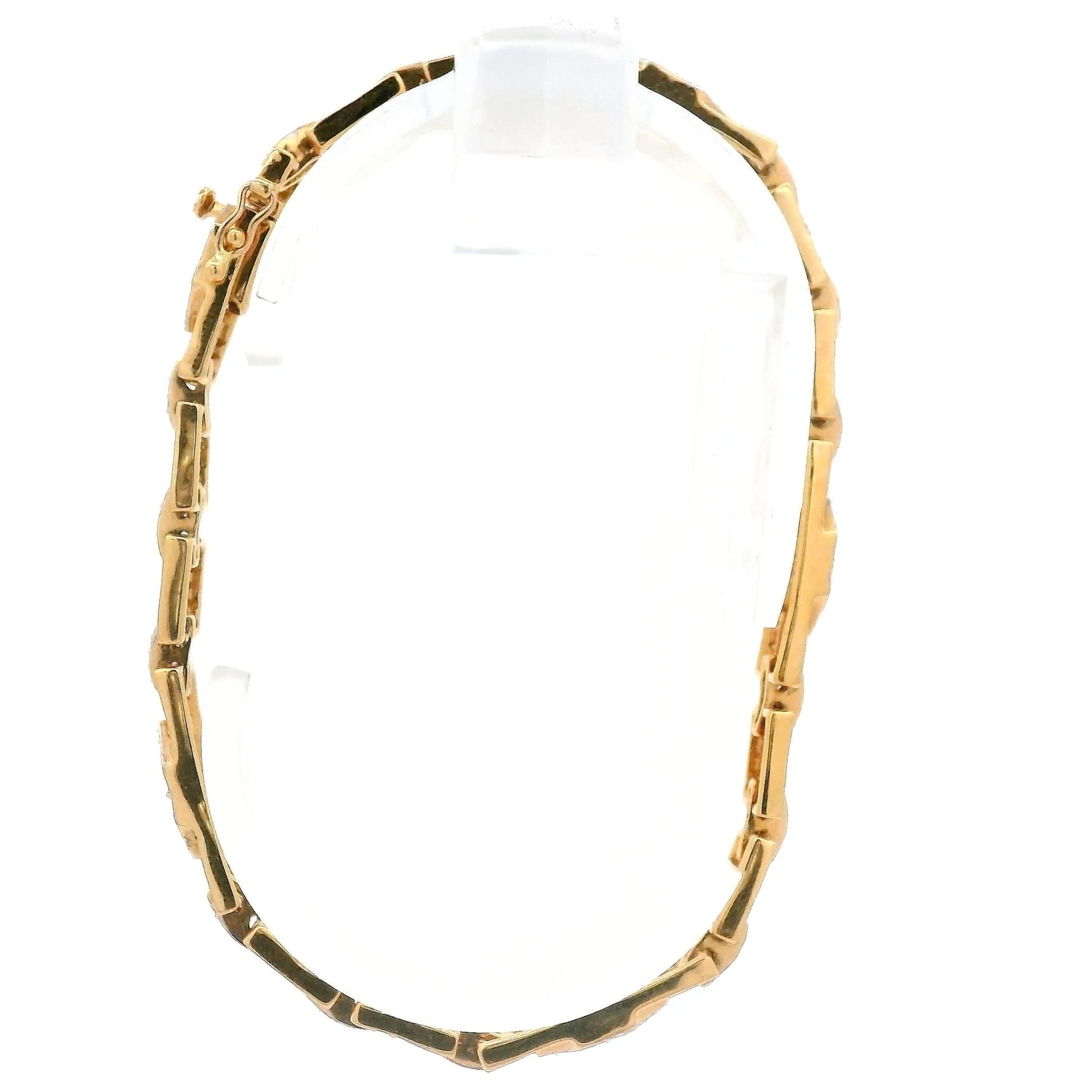 Square & Hexagon Shape Diamond Bracelet - Forever Rox