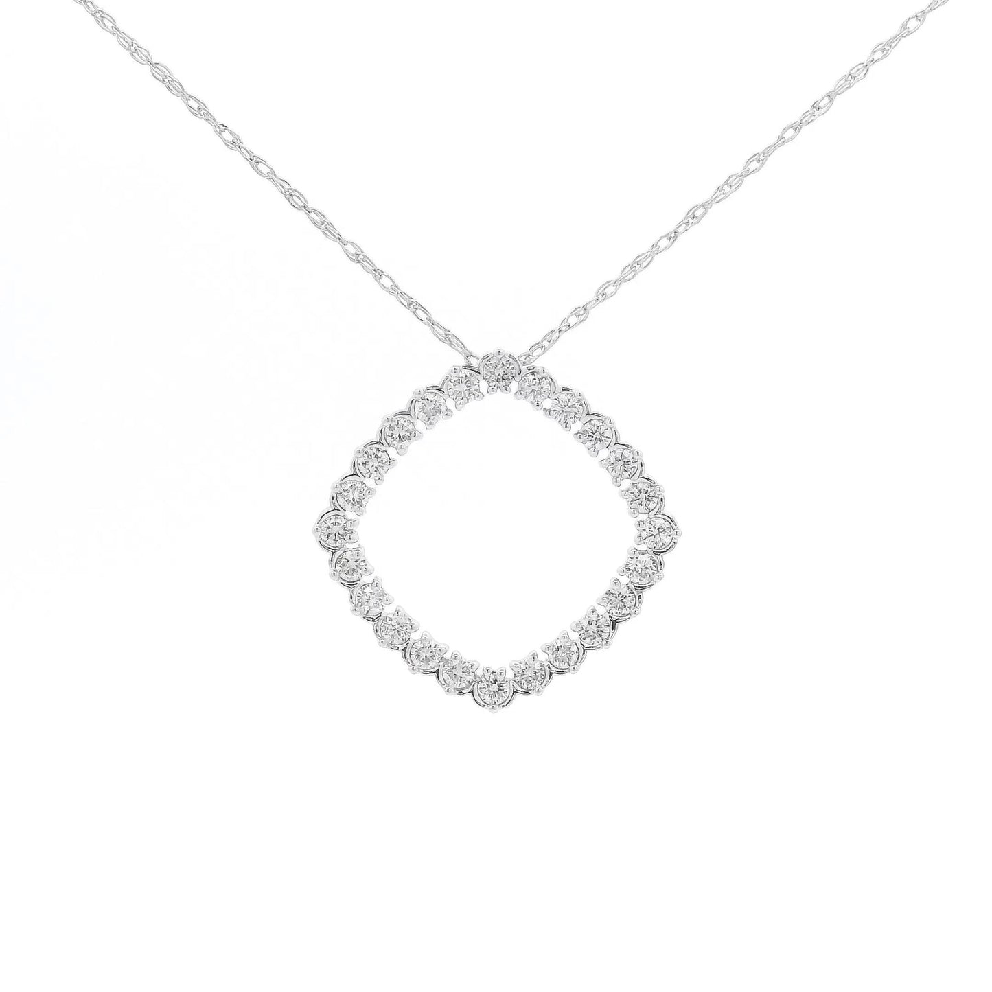 Square Shape Diamond Pendant - Forever Rox