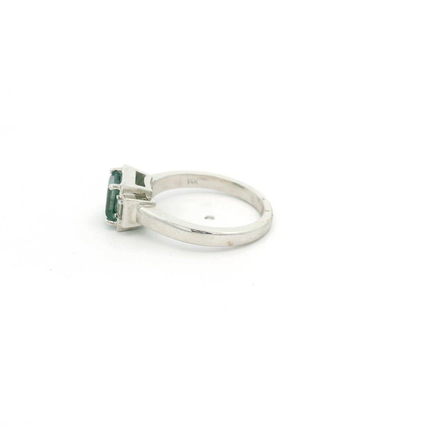 Square Step Cut Fine Alexandrite From The Smithsonian Institute with Two Baguette Diamonds Ring - Forever Rox Fine Jewelry