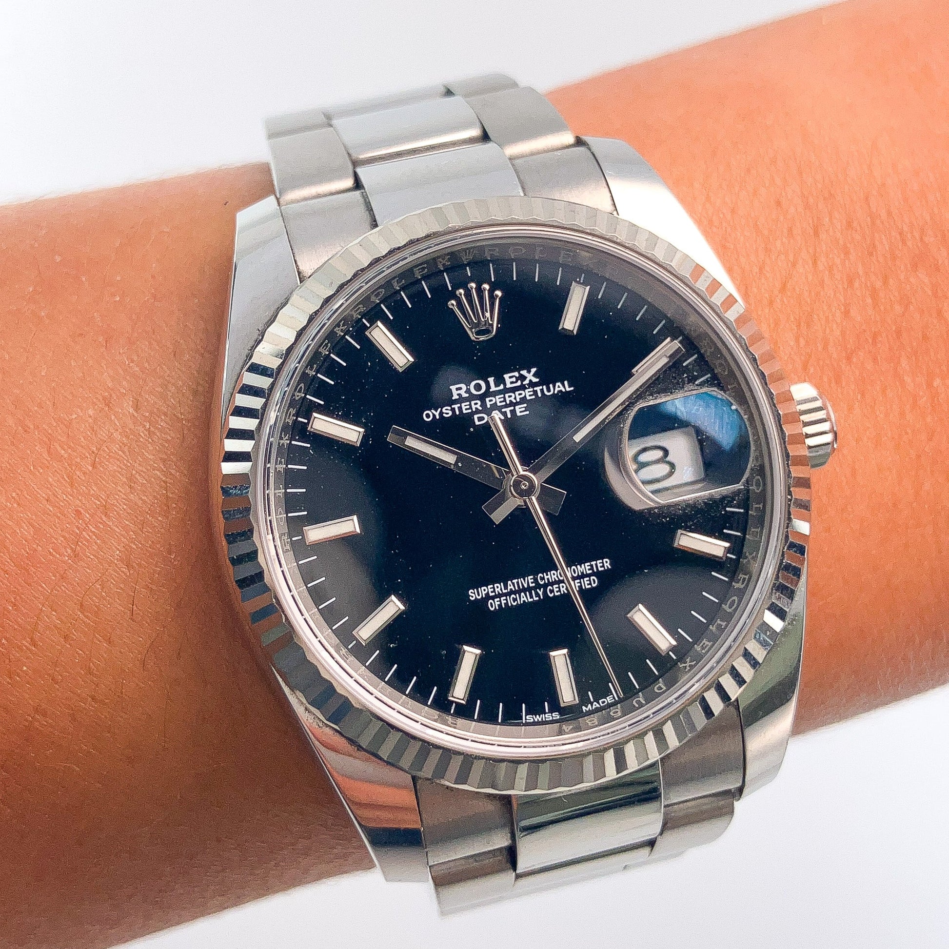 Stainless Steel Rolex Date - Forever Rox