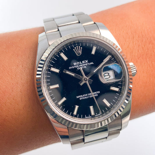 Stainless Steel Rolex Date - Forever Rox