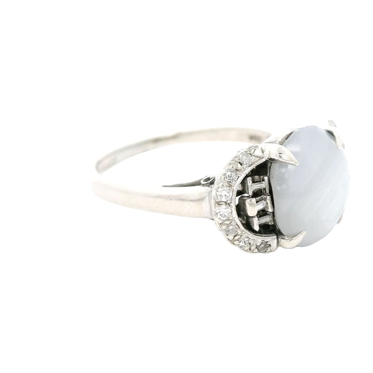 Star Sapphire & Diamond Estate Ring - Forever Rox