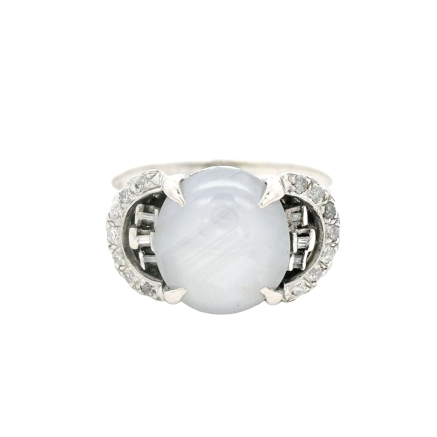 Star Sapphire & Diamond Estate Ring - Forever Rox