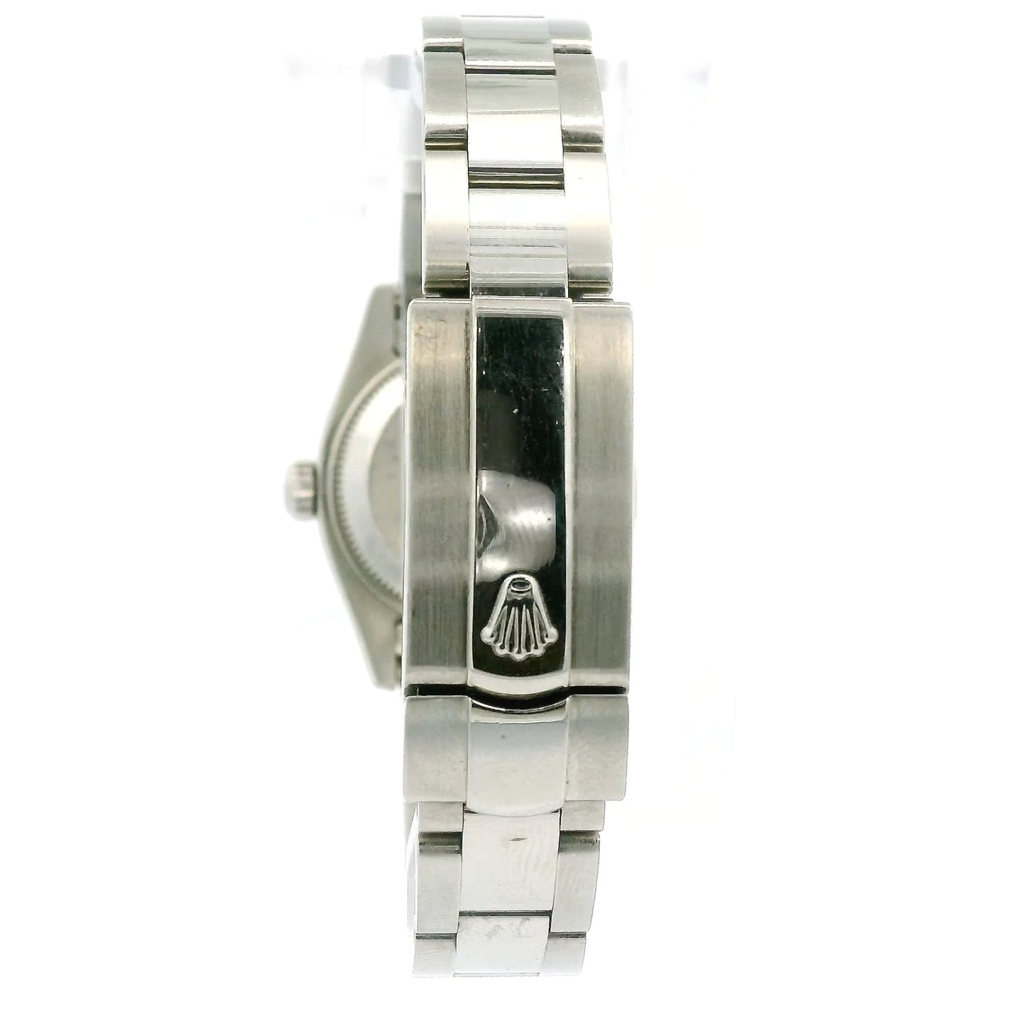 Steel Ladies Rolex Datejust Roman Dark Mother of Pearl Dial - Forever Rox