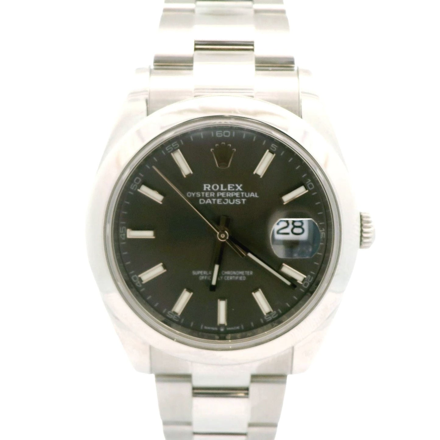 Steel Rhodium Dial Rolex Datejust 41mm - Forever Rox