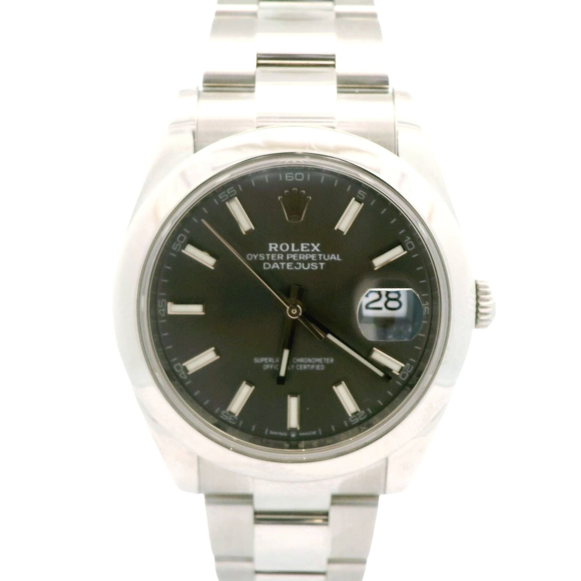 Steel Rhodium Dial Rolex Datejust 41mm - Forever Rox