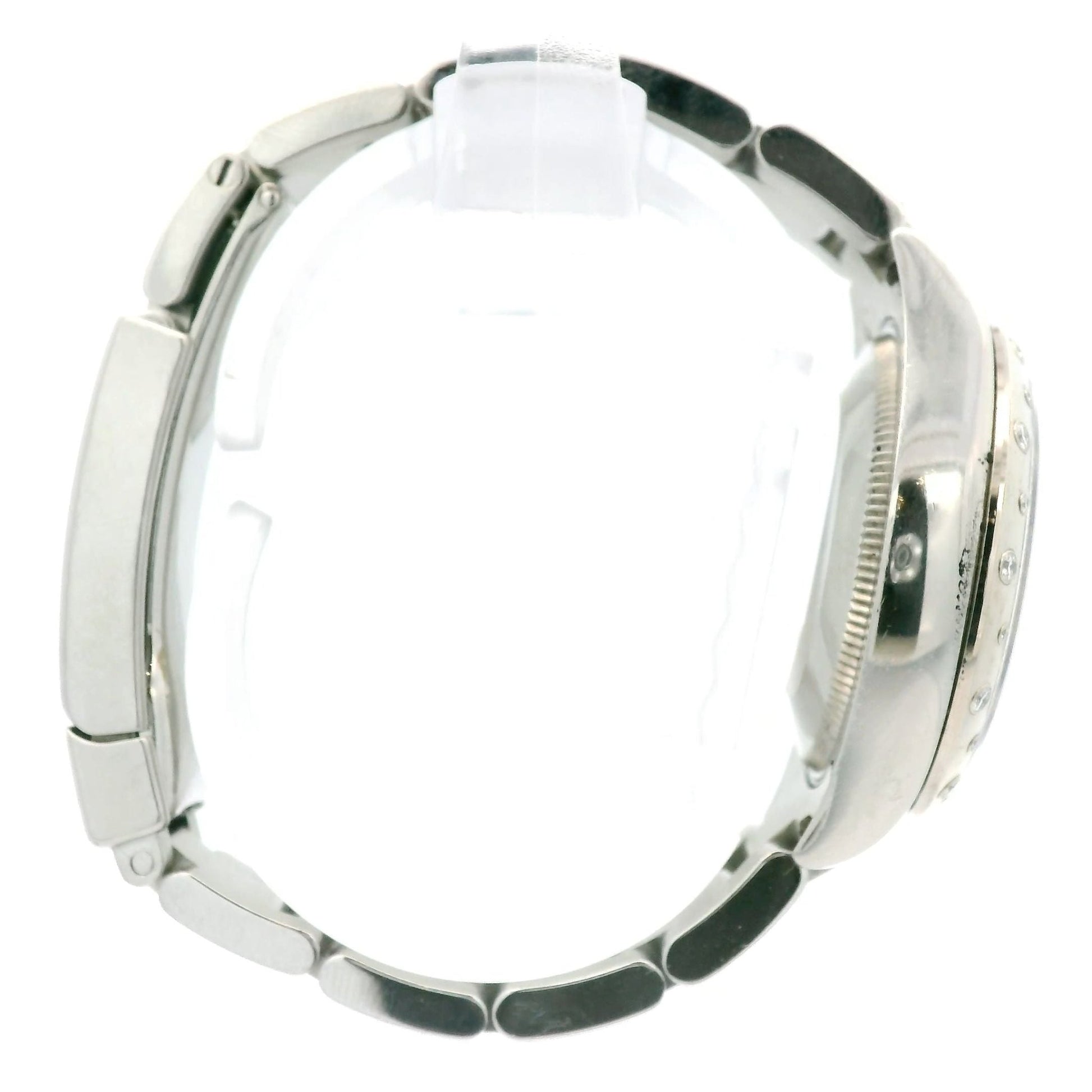 Steel Rolex Datejust with Diamond Dial & Floral MOP Dial - Forever Rox