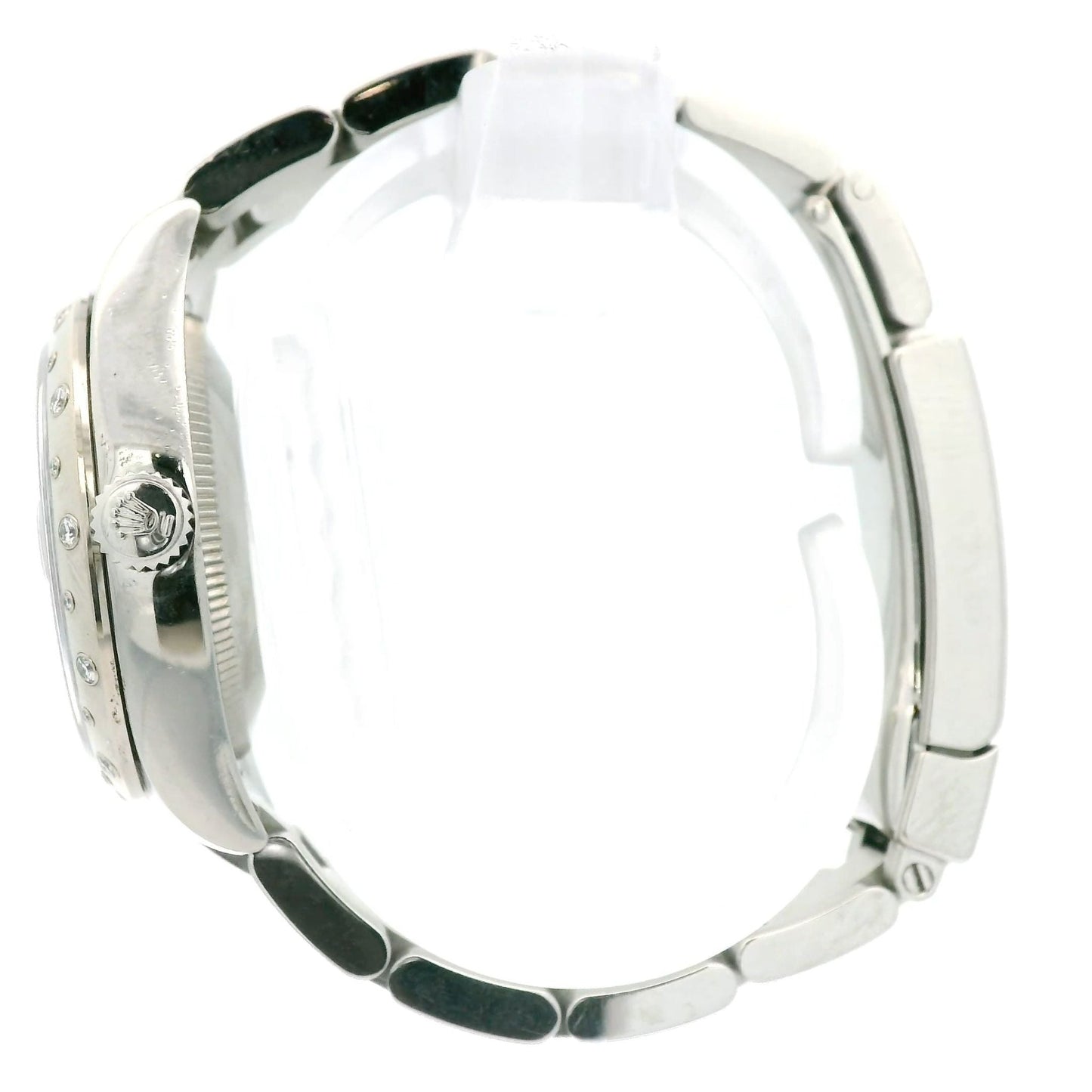 Steel Rolex Datejust with Diamond Dial & Floral MOP Dial - Forever Rox