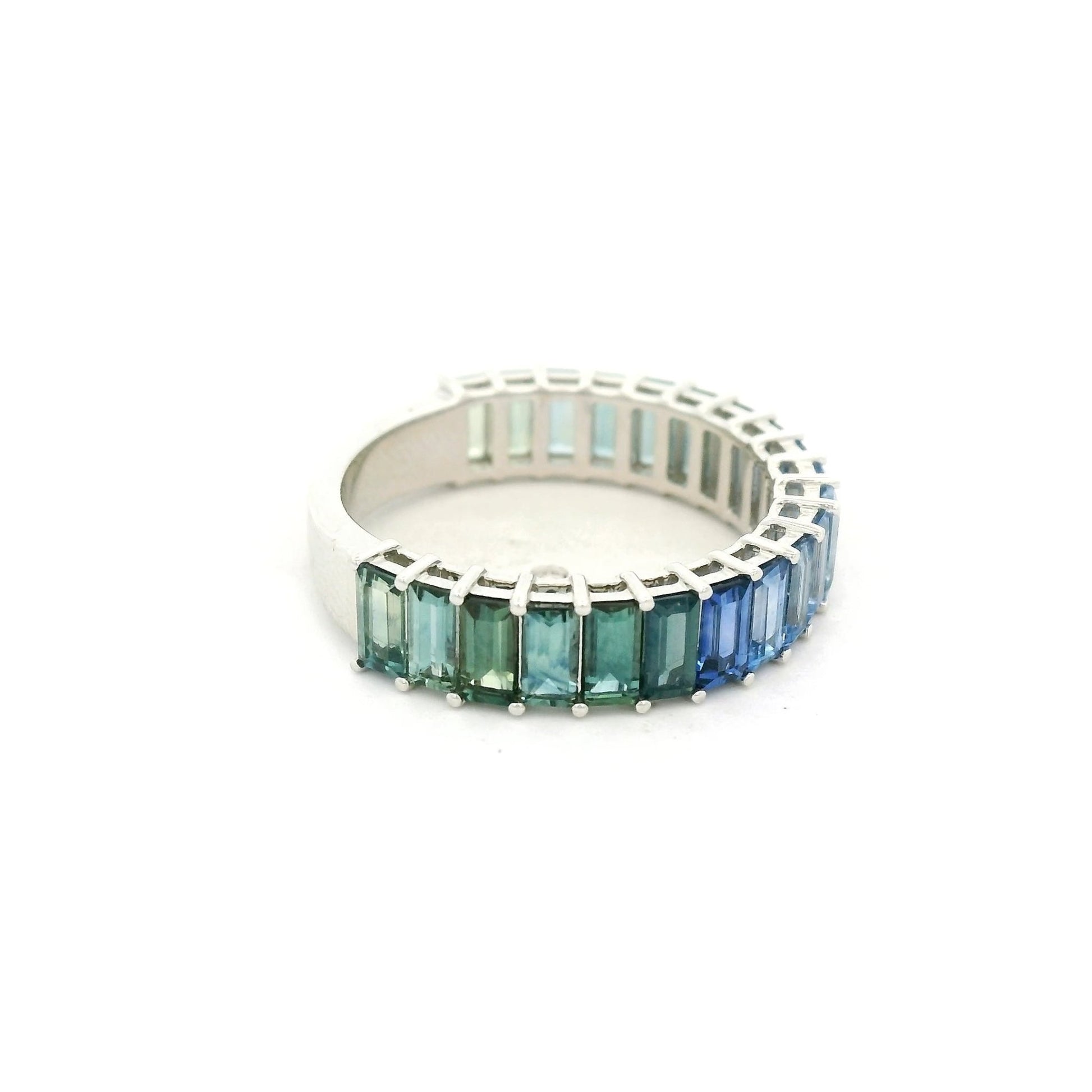Tahoe Accents Blue & Green Sapphire Band - Forever Rox