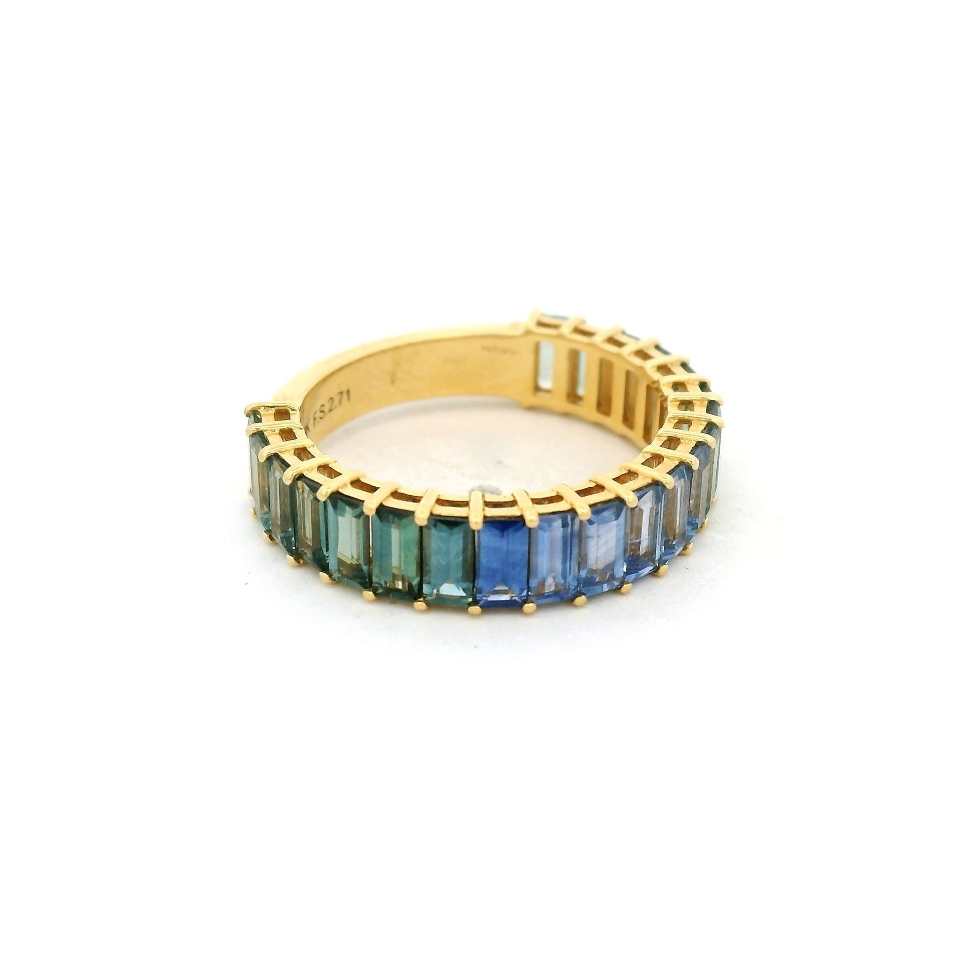 Tahoe Accents Blue & Green Sapphire Band - Forever Rox