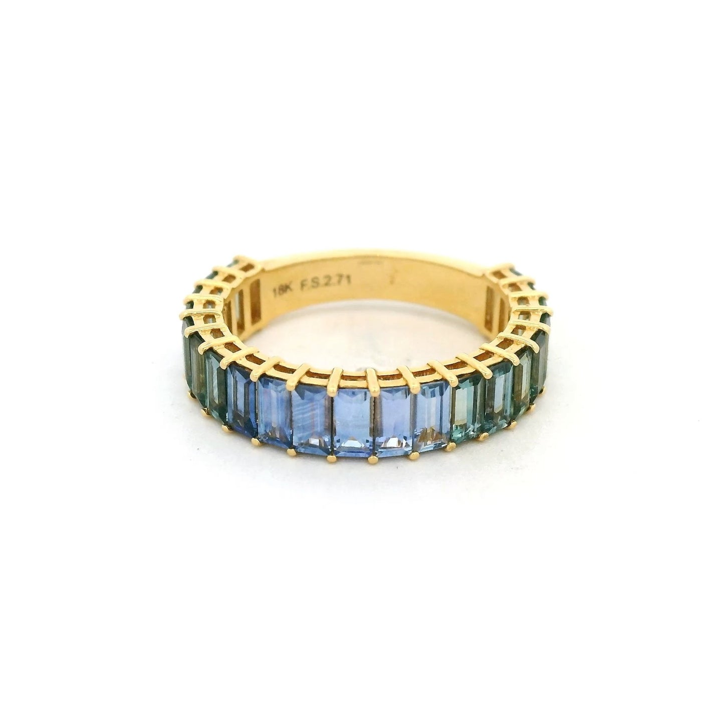 Tahoe Accents Blue & Green Sapphire Band - Forever Rox