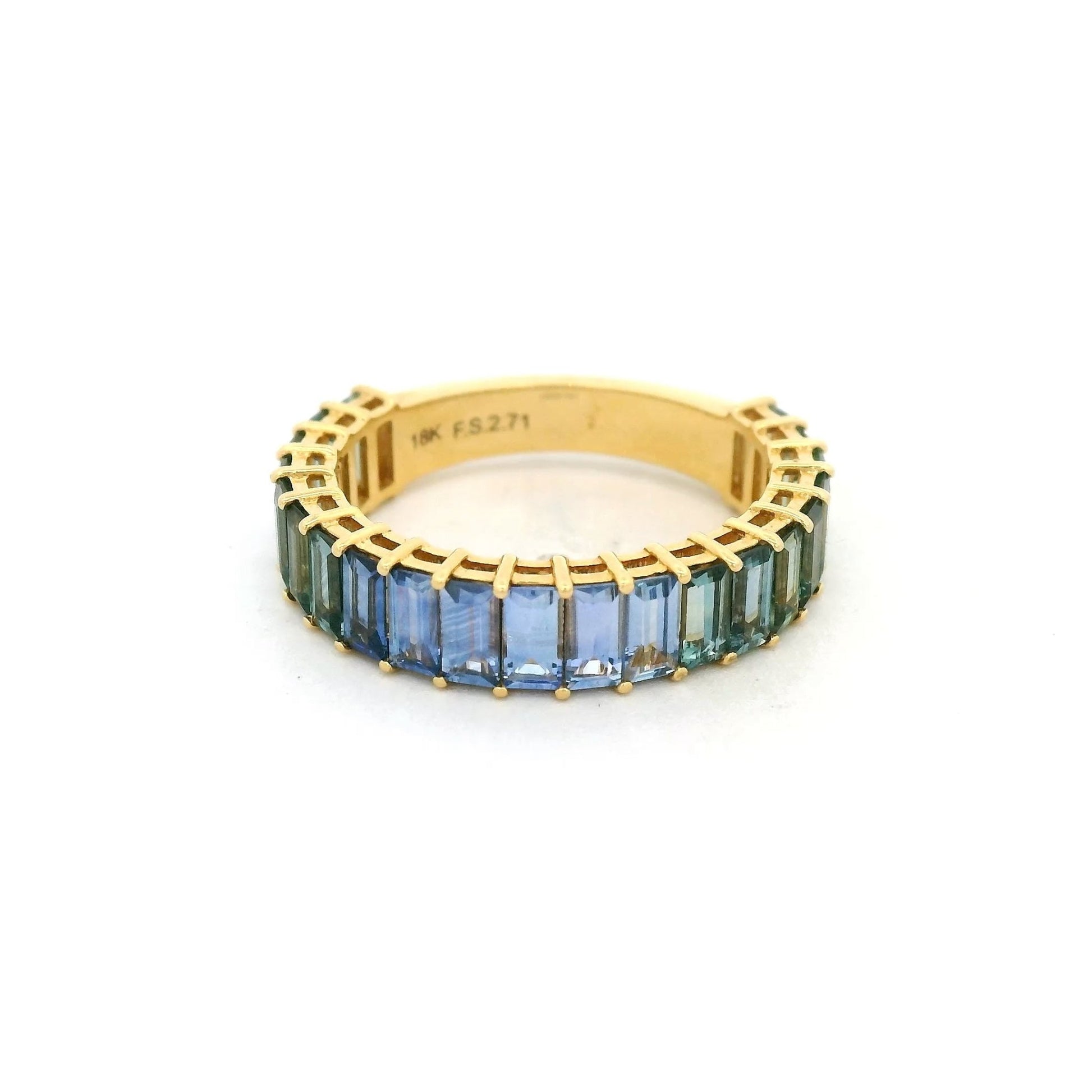 Tahoe Accents Blue & Green Sapphire Band - Forever Rox