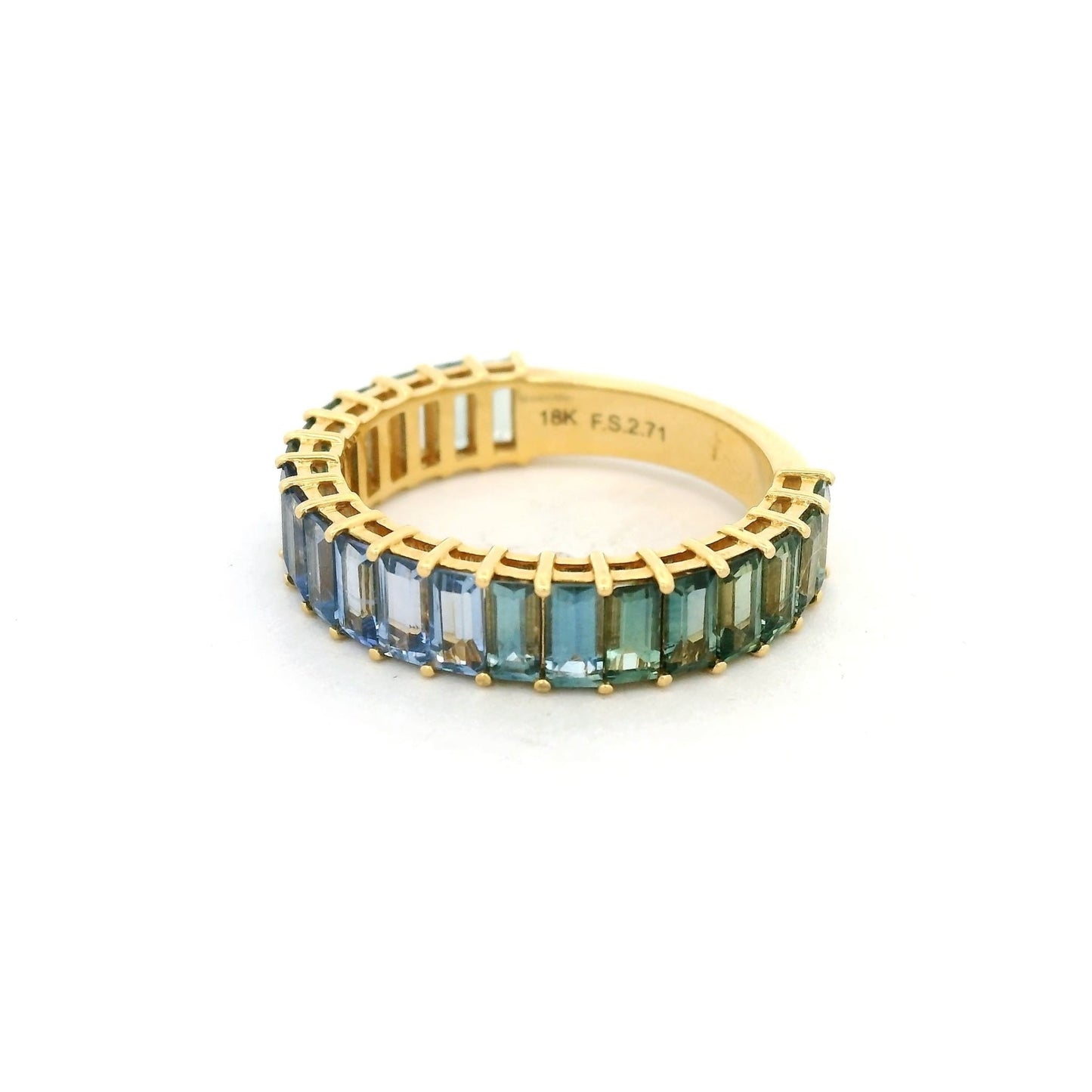 Tahoe Accents Blue & Green Sapphire Band - Forever Rox