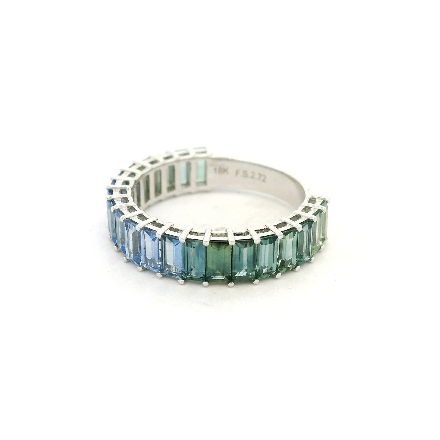 Tahoe Accents Blue & Green Sapphire Band - Forever Rox