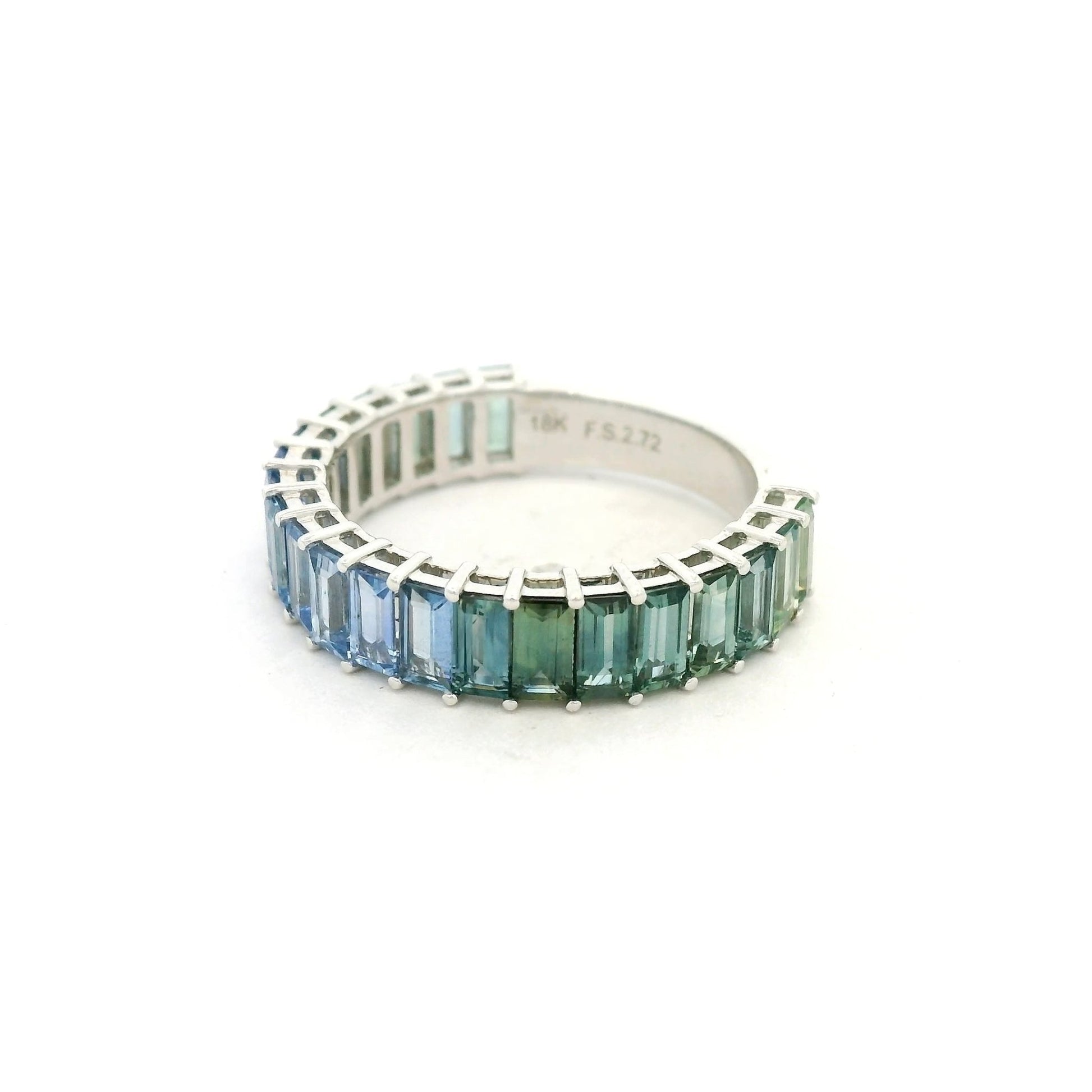 Tahoe Accents Blue & Green Sapphire Band - Forever Rox