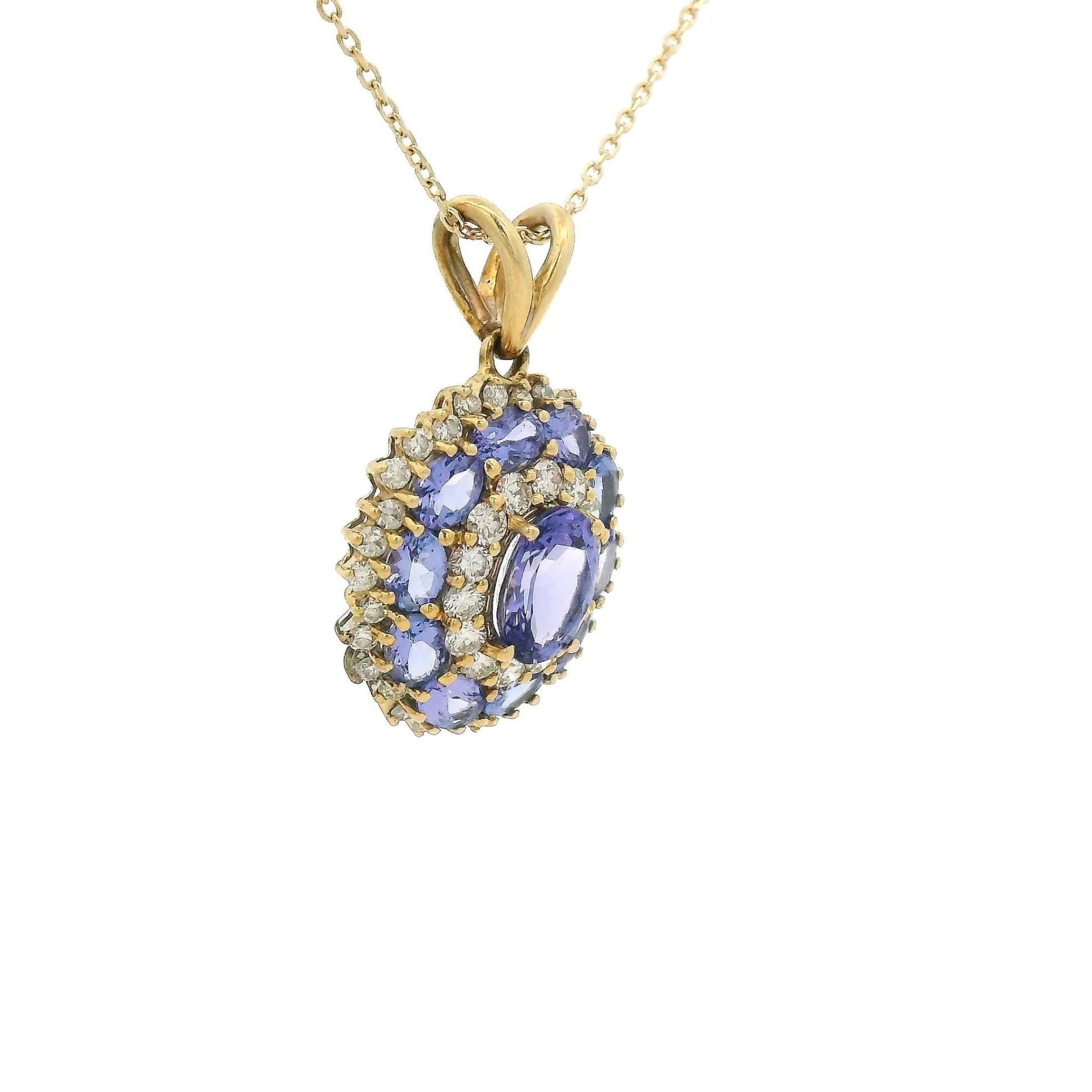 Tanzanite & Diamond Pendant - Forever Rox Fine Jewelry