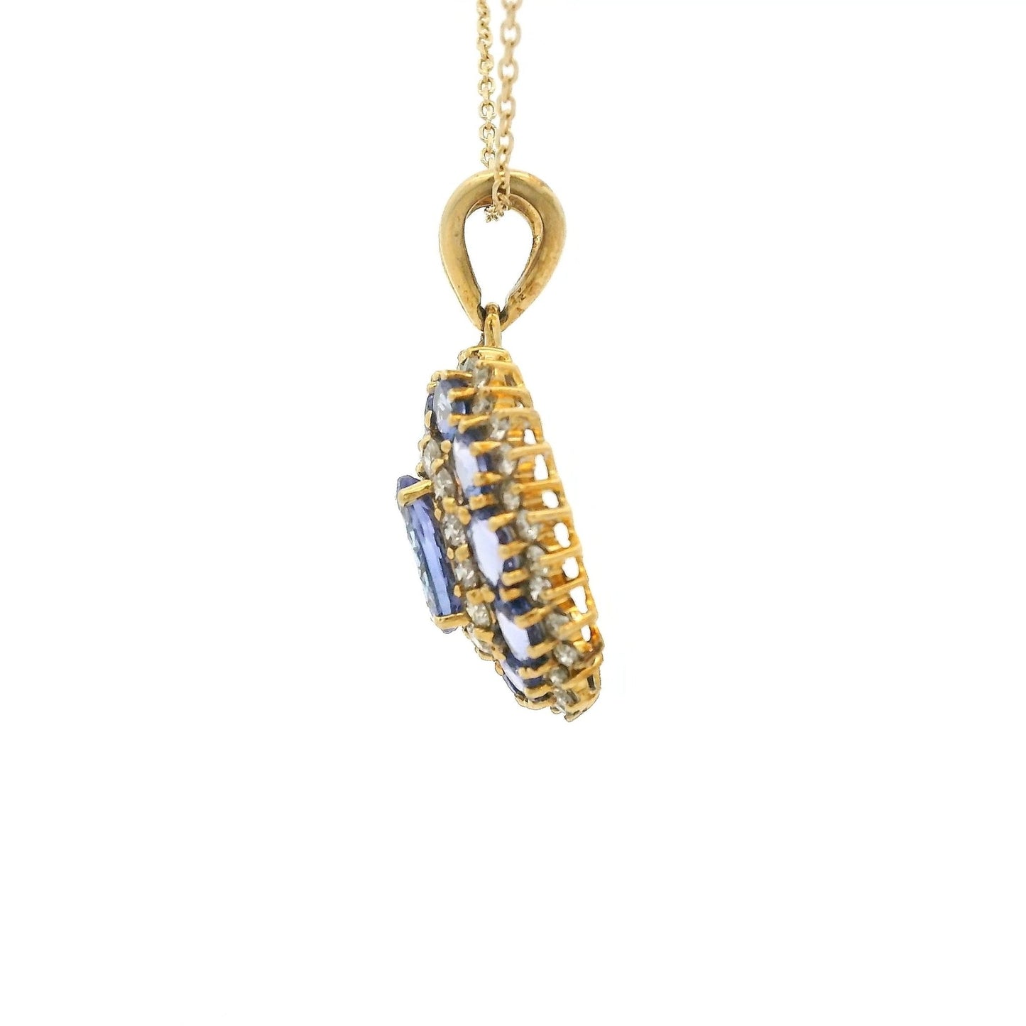 Tanzanite & Diamond Pendant - Forever Rox Fine Jewelry