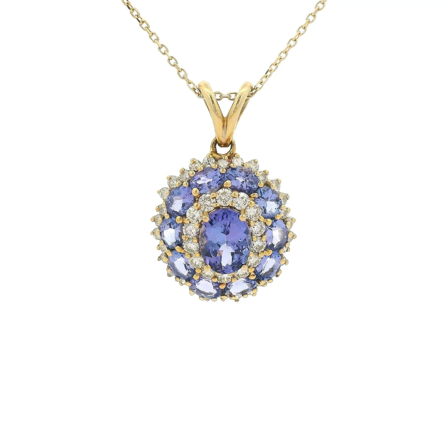 Tanzanite & Diamond Pendant - Forever Rox Fine Jewelry