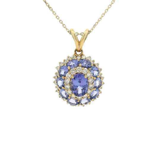 Tanzanite & Diamond Pendant - Forever Rox Fine Jewelry