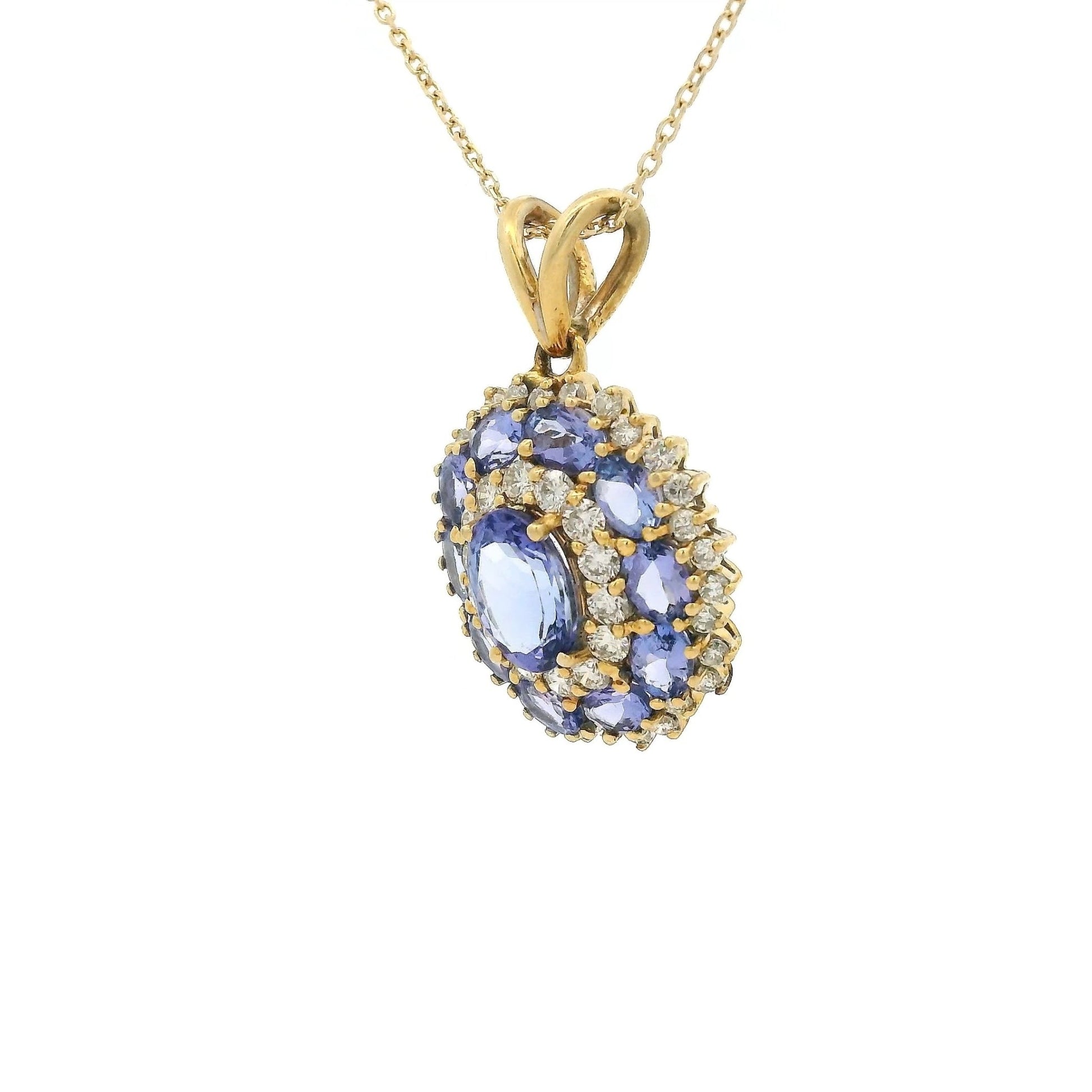 Tanzanite & Diamond Pendant - Forever Rox Fine Jewelry