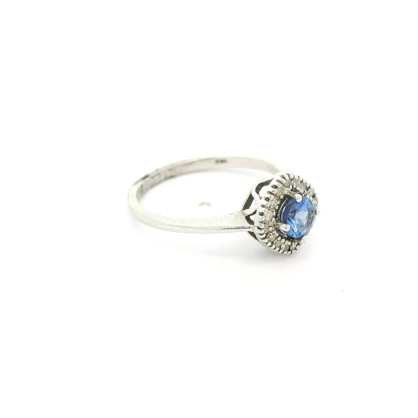 Tanzanite Ring With Diamond Halo - Forever Rox Fine Jewelry