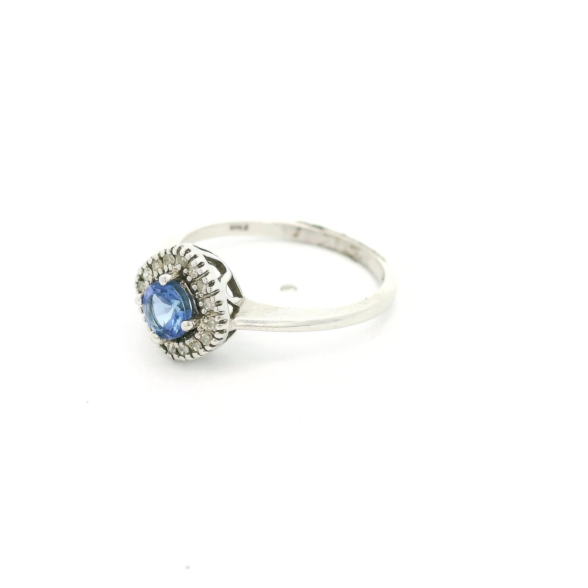 Tanzanite Ring With Diamond Halo - Forever Rox Fine Jewelry