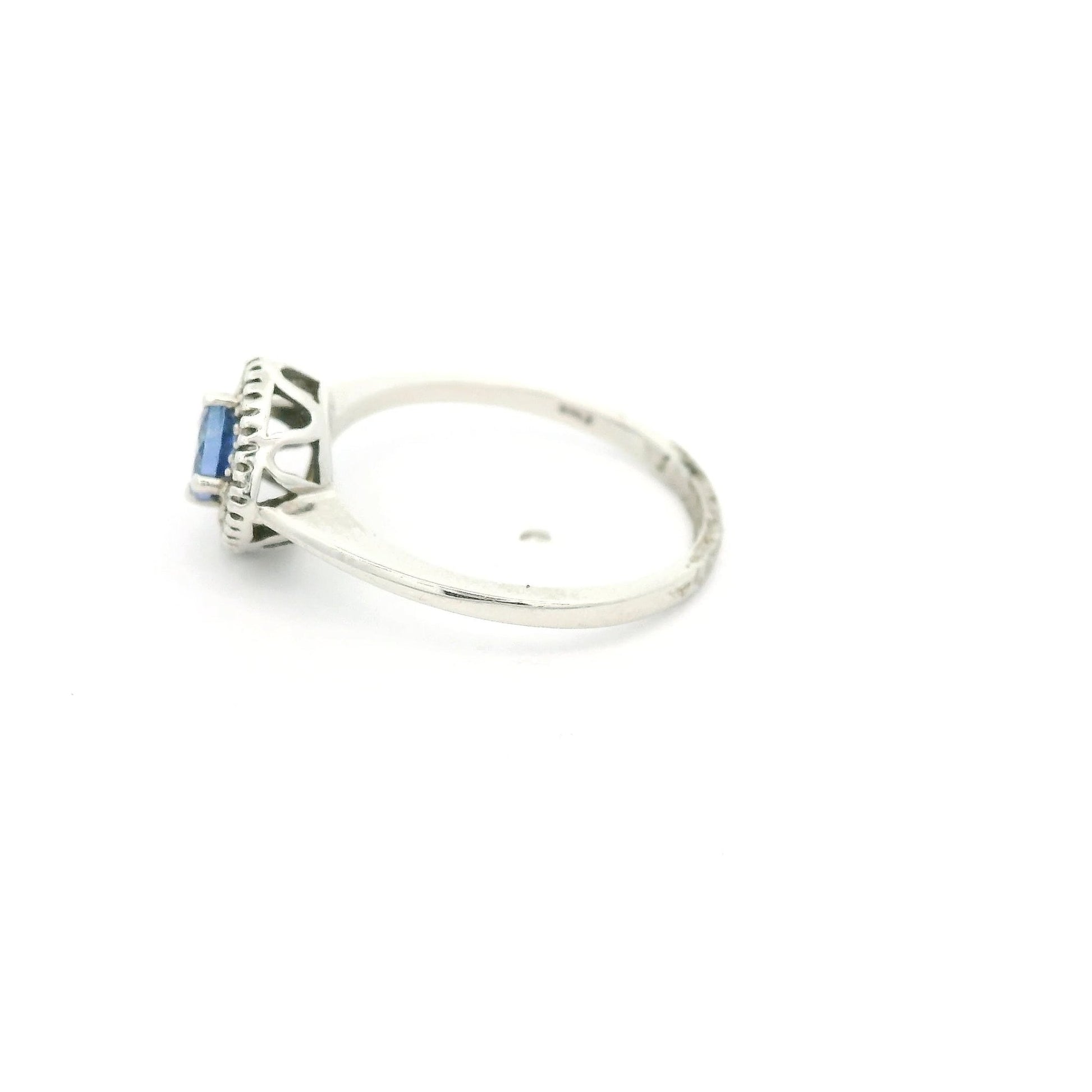 Tanzanite Ring With Diamond Halo - Forever Rox Fine Jewelry
