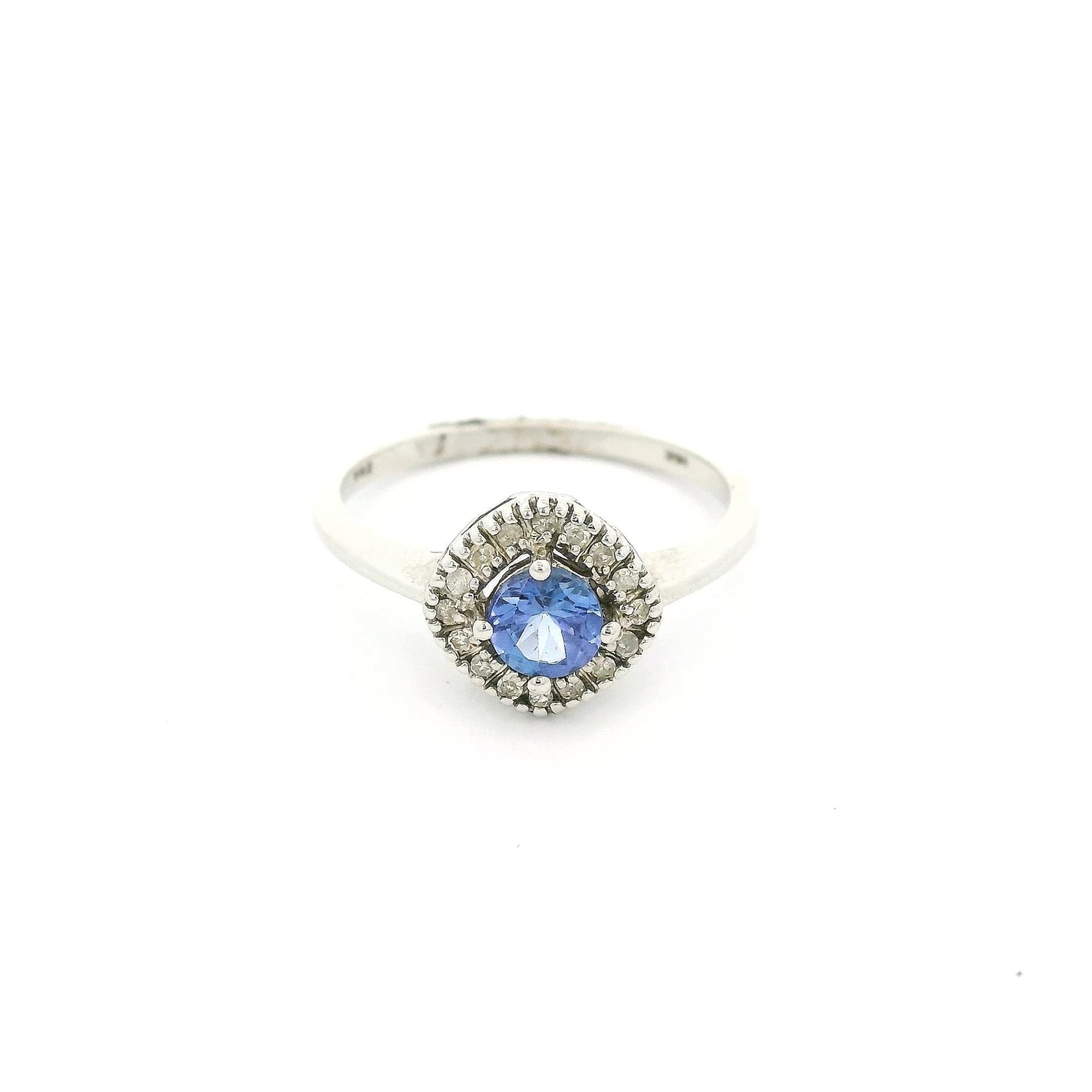 Tanzanite Ring With Diamond Halo - Forever Rox Fine Jewelry