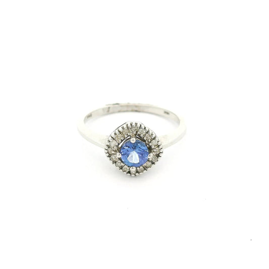 Tanzanite Ring With Diamond Halo - Forever Rox Fine Jewelry