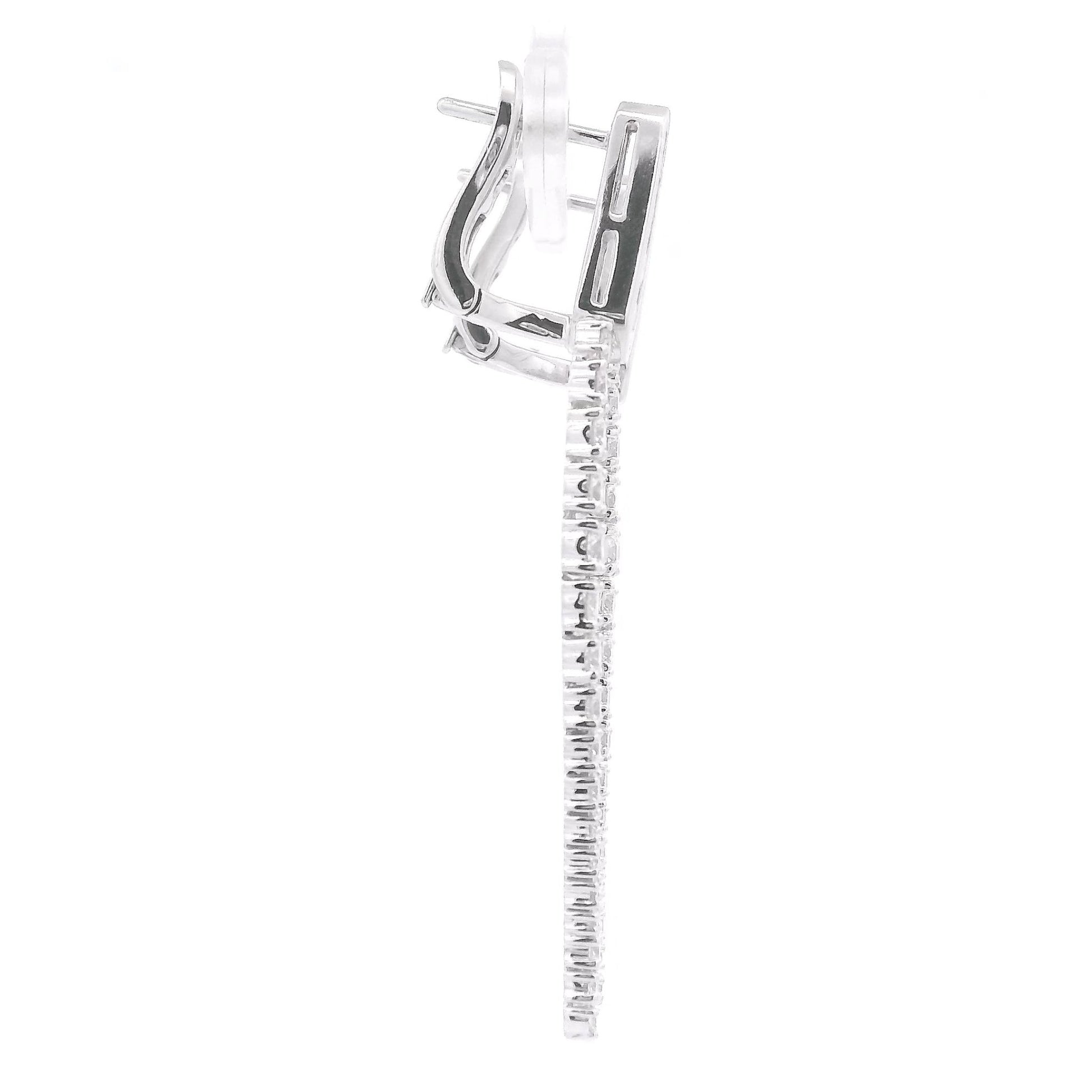 Tear Drop Shape Diamond Dangle Earrings - Forever Rox Fine Jewelry