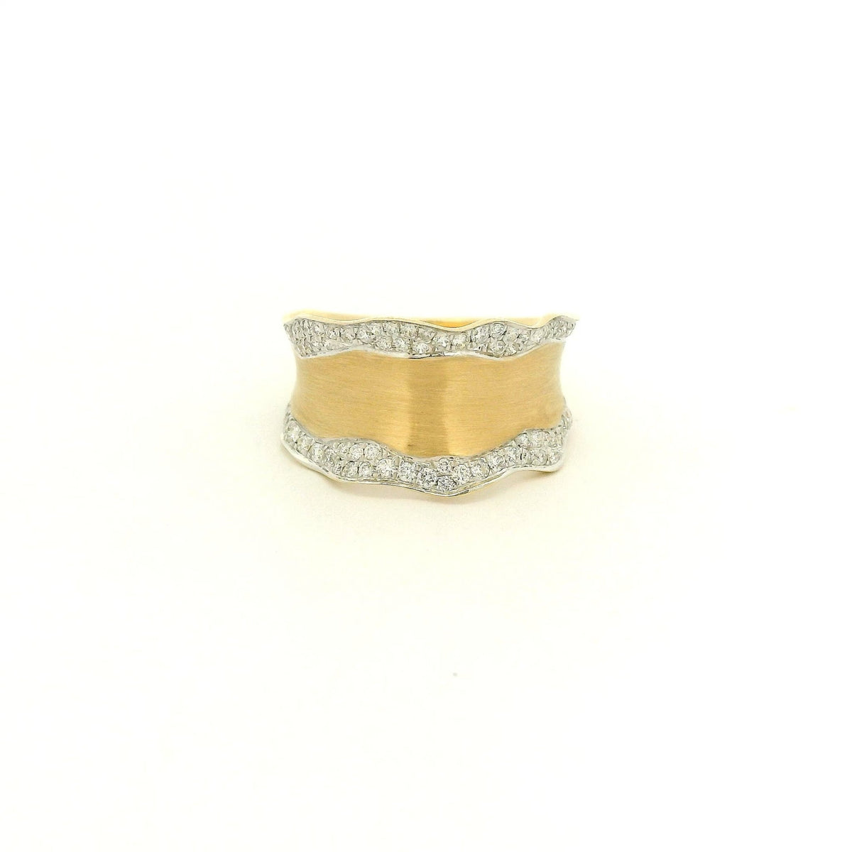 Thick Wavy Pavé Diamond Ring - Forever Rox Fine Jewelry