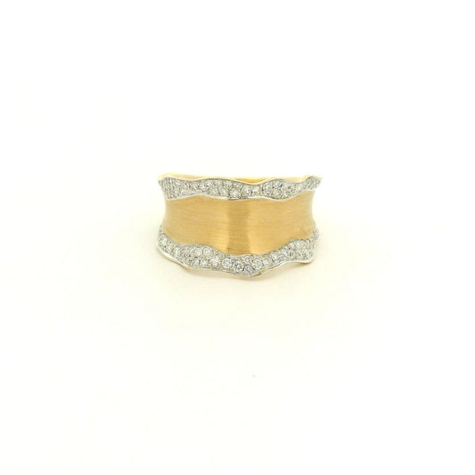 Thick Wavy Pavé Diamond Ring - Forever Rox Fine Jewelry