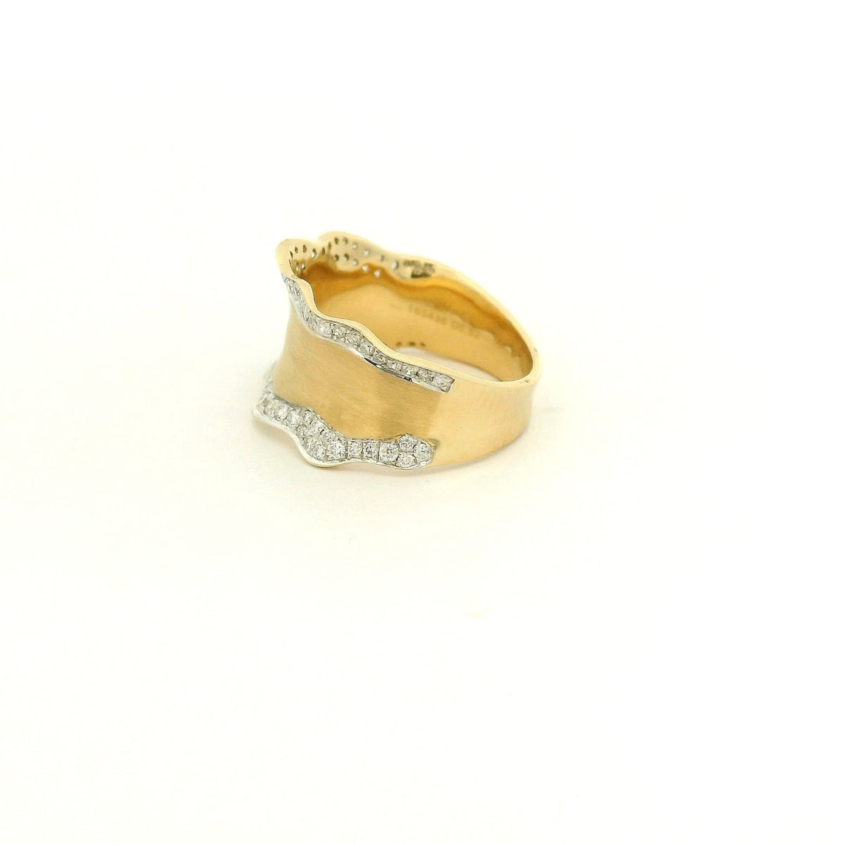 Thick Wavy Pavé Diamond Ring - Forever Rox Fine Jewelry