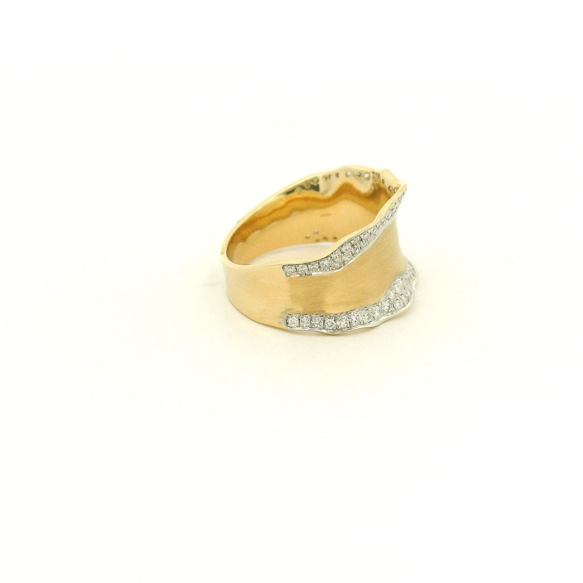 Thick Wavy Pavé Diamond Ring - Forever Rox Fine Jewelry