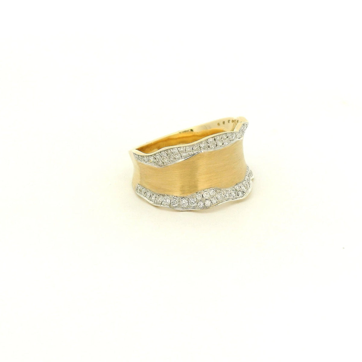 Thick Wavy Pavé Diamond Ring - Forever Rox Fine Jewelry