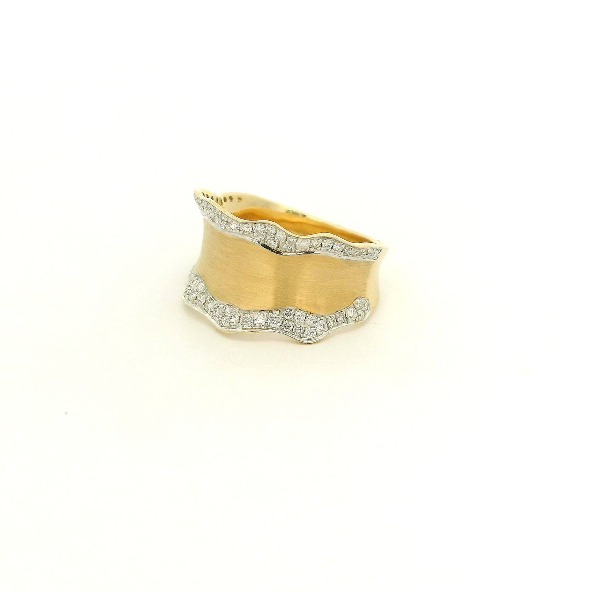 Thick Wavy Pavé Diamond Ring - Forever Rox Fine Jewelry