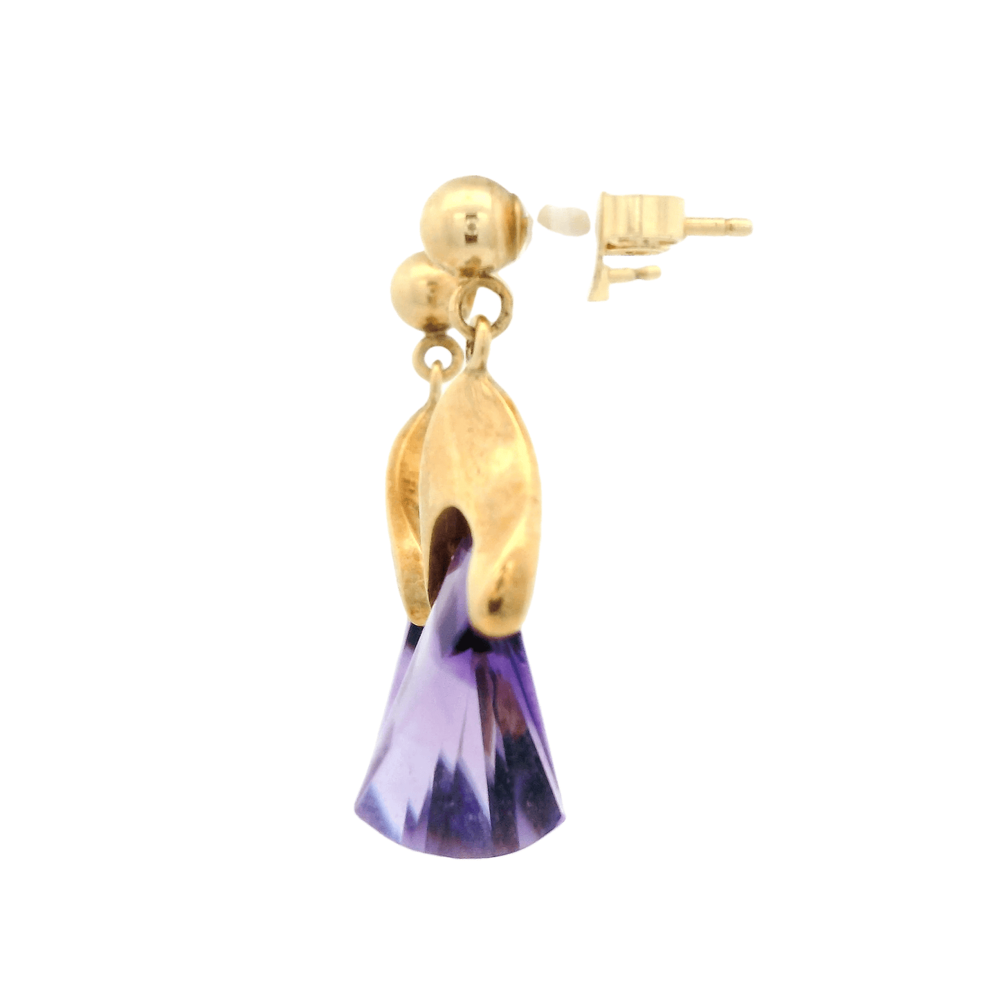 Triangle Shaped Amethyst Dangles - Forever Rox