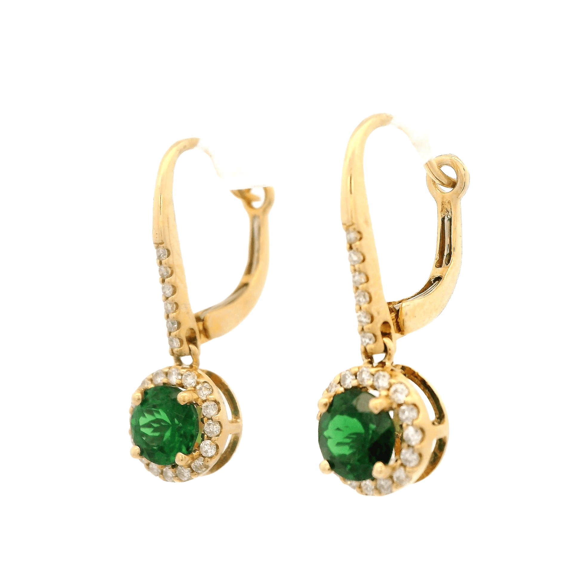 Tsavorite & Diamond Dangles - Forever Rox