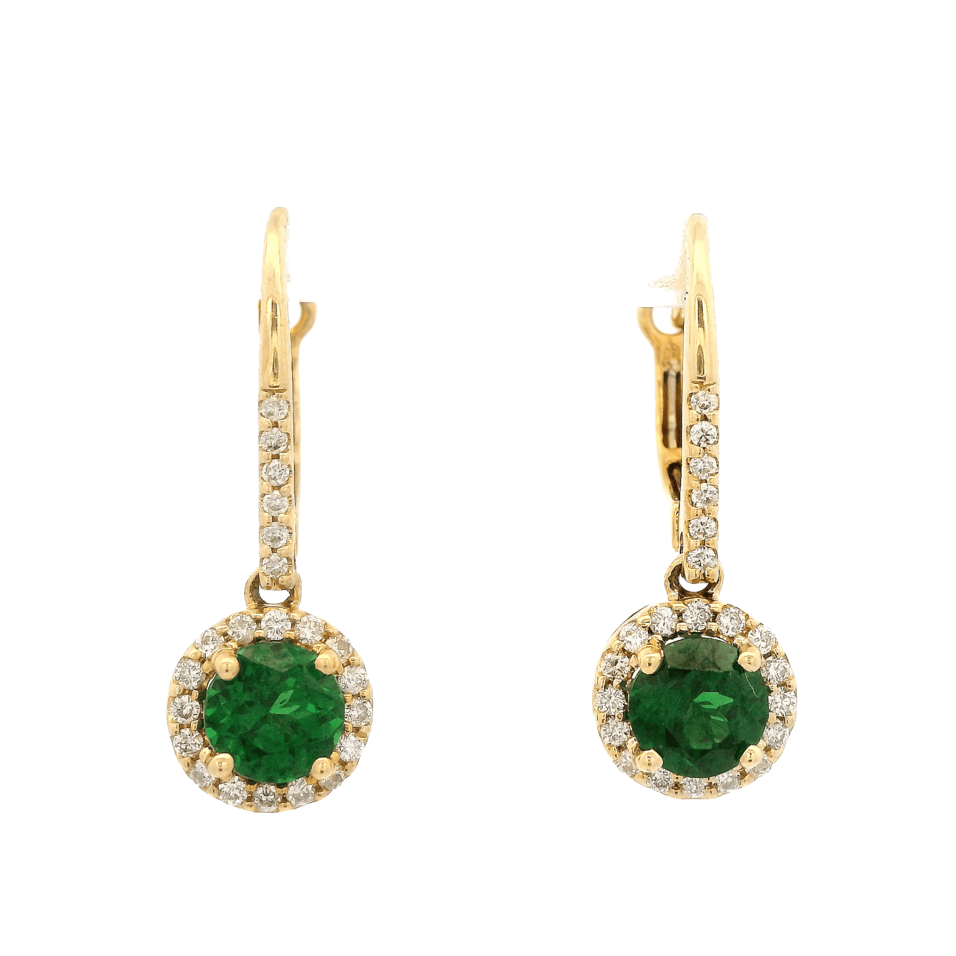 Tsavorite & Diamond Dangles - Forever Rox