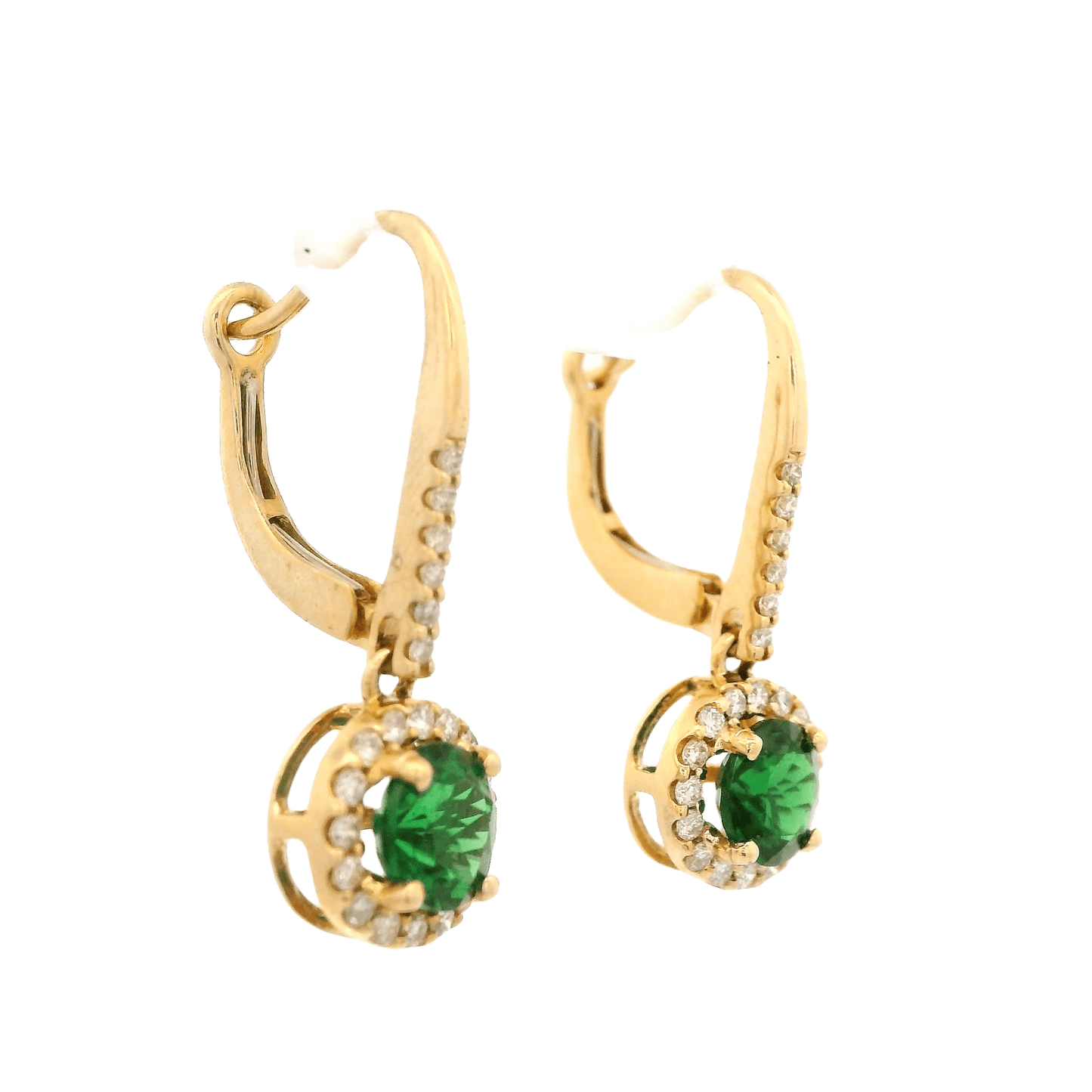 Tsavorite & Diamond Dangles - Forever Rox